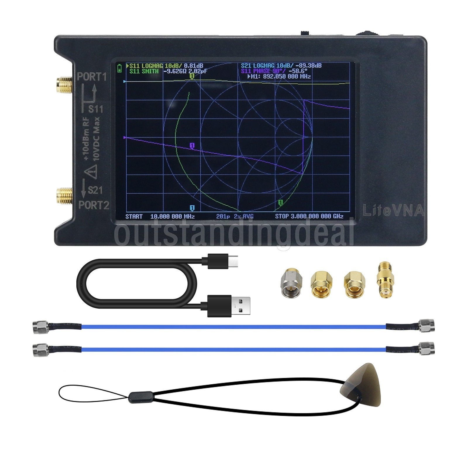 LiteVNA-64 50KHz-6.3GHz Vector Network Analyzer VNA Antenna Analyzer ot25