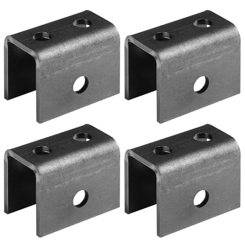 4 Pack Rear Trailer Leaf Spring Hanger Fits 1-3/4" Wide Spring, Single Axle