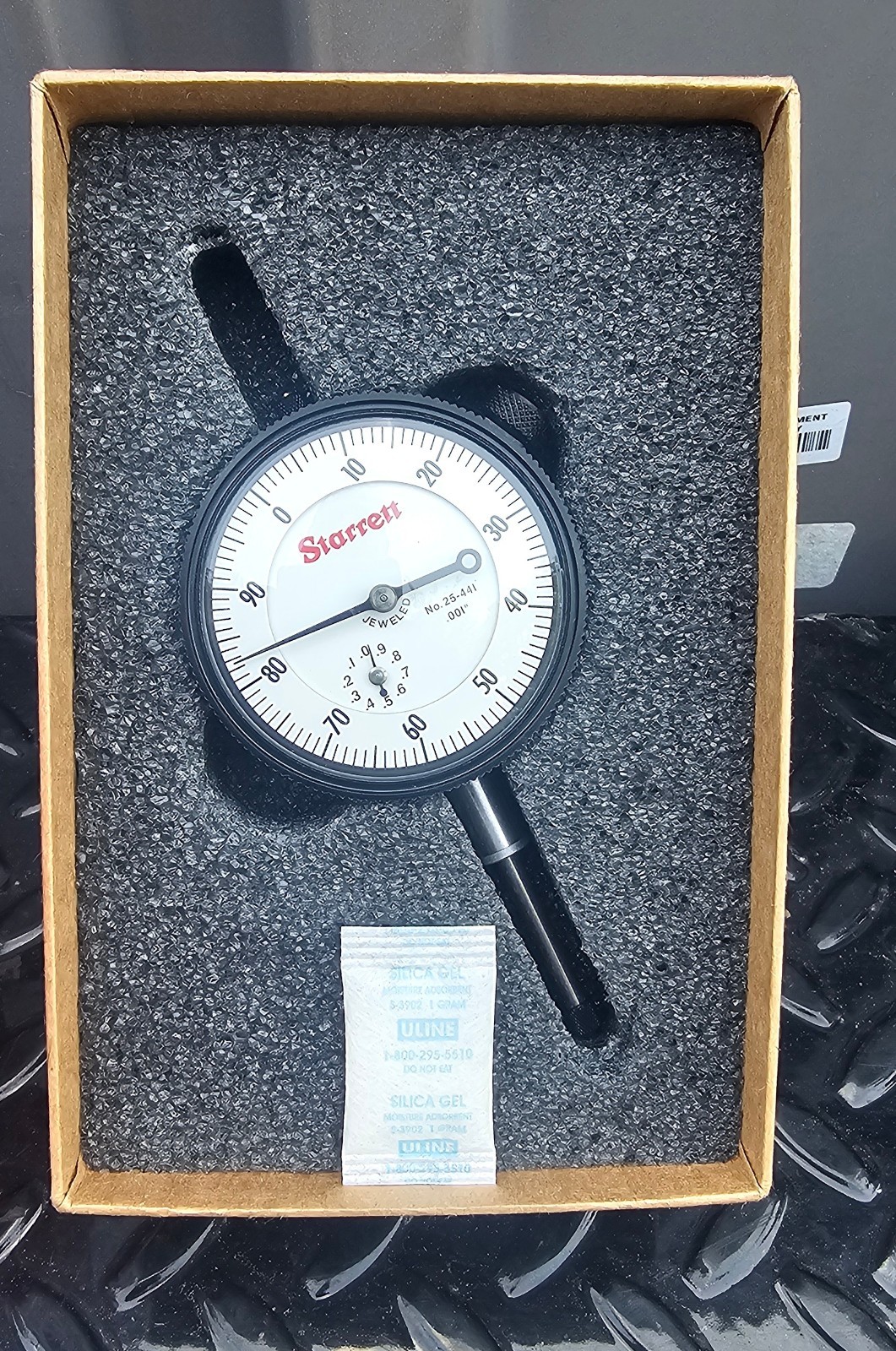 Starrett 25-441J Dial Indicator - .001" Graduation 1" Range NO. STJ-53295-M