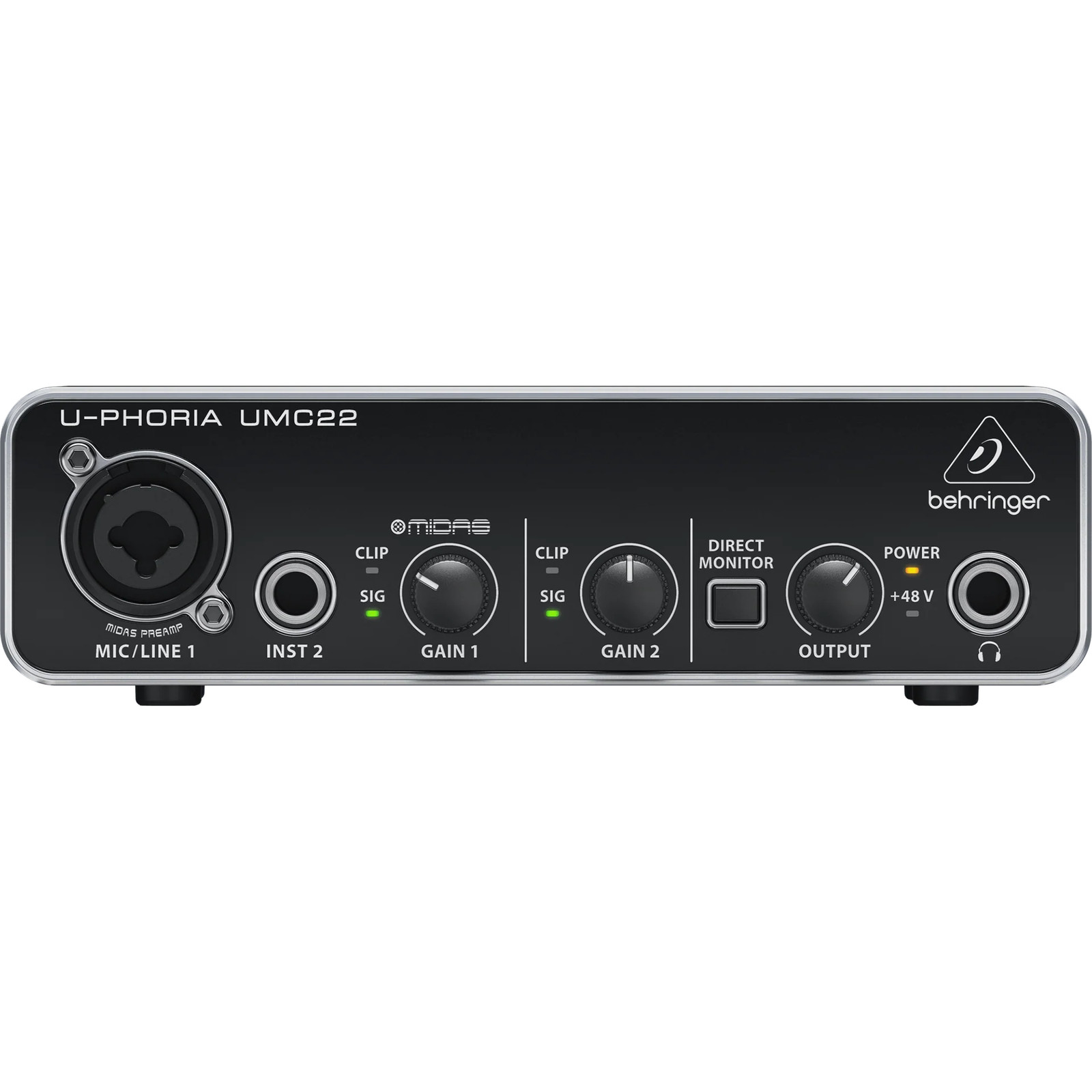 Behringer U-PHORIA UMC22 2x2 USB 2 Audio/Midi Interface