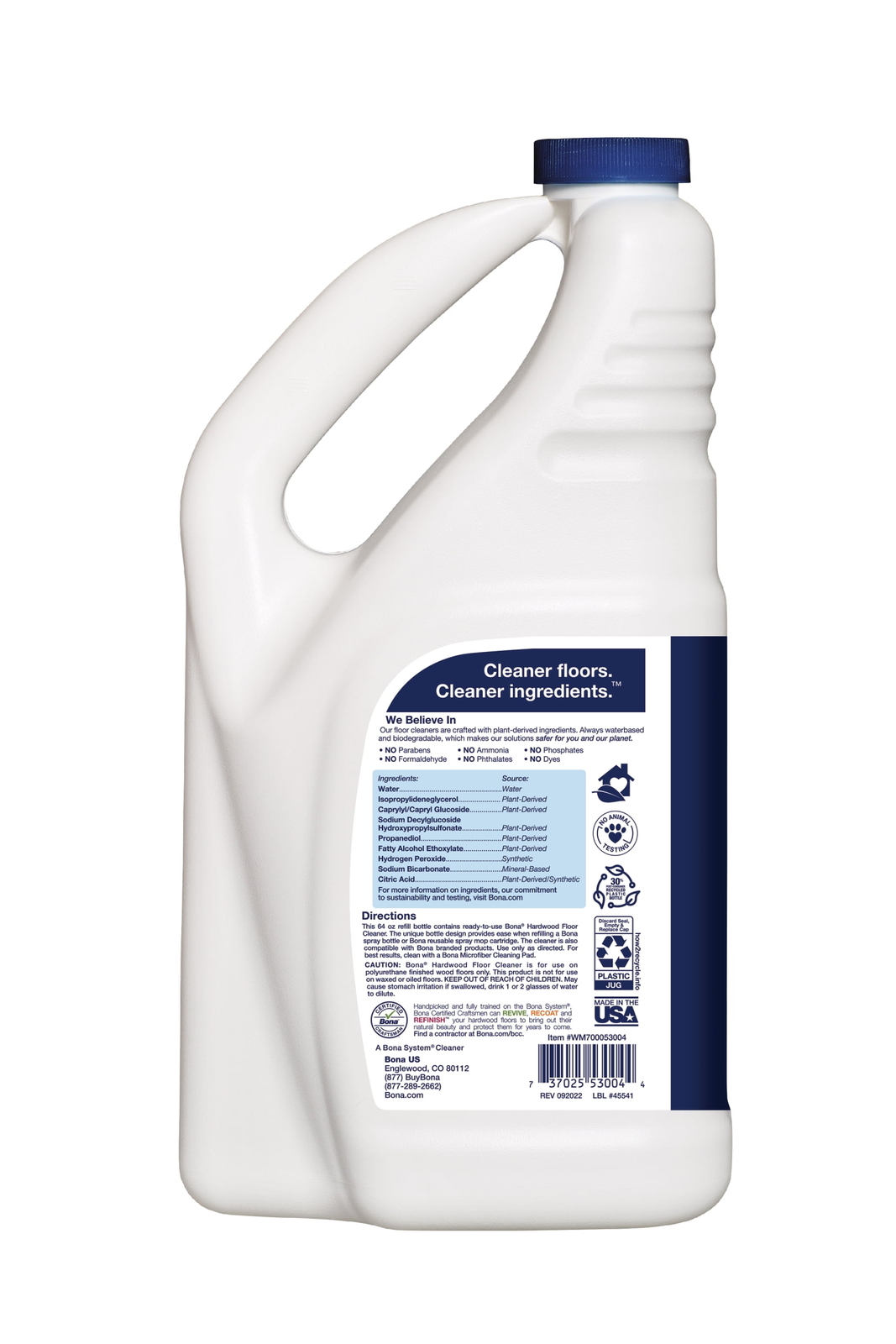 Hardwood Floor Cleaner Refill, unscented 96 fl oz