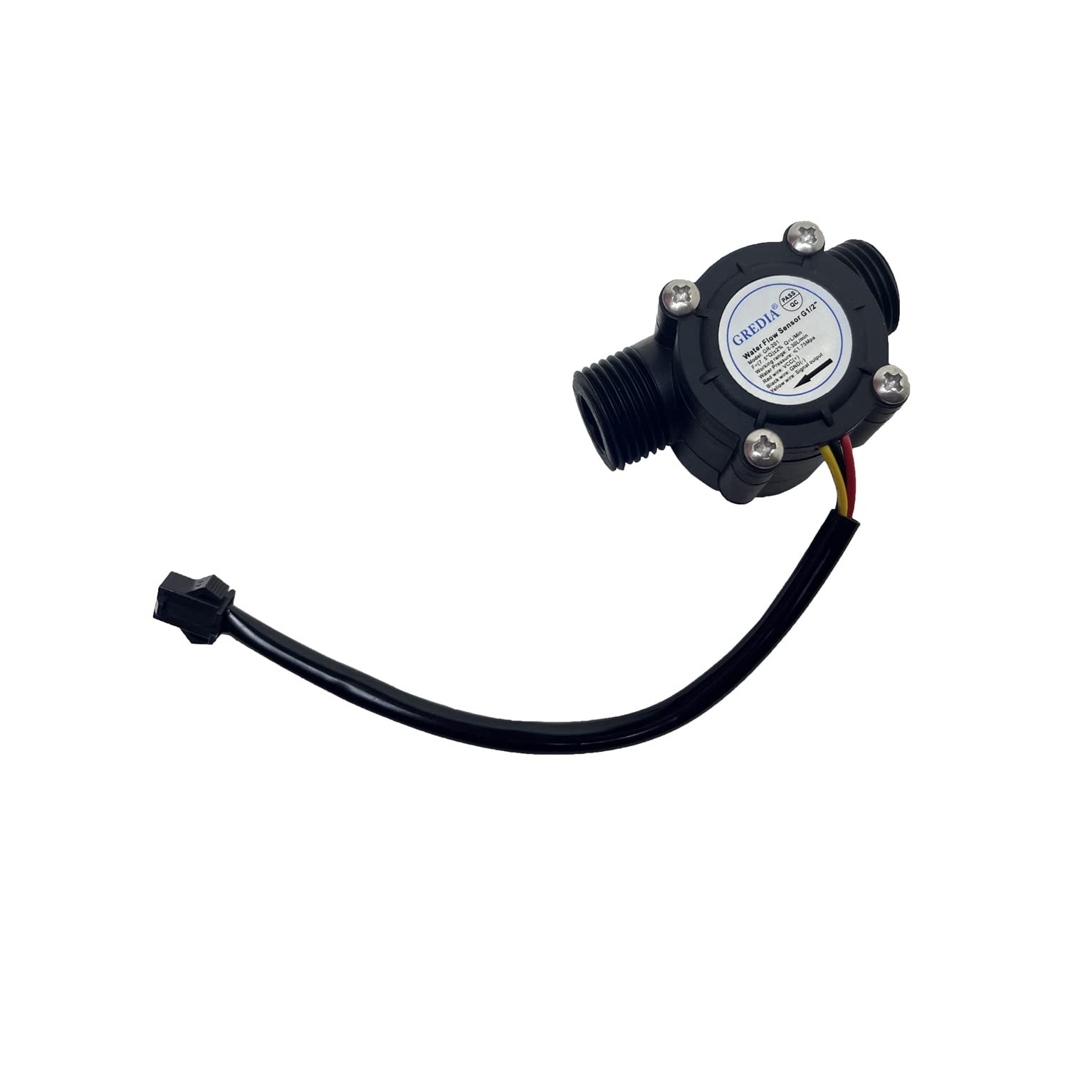 1/2 Inch FoodGrade Hall Effect Water Flow Sensor Switch Flowmeter 2 PCS