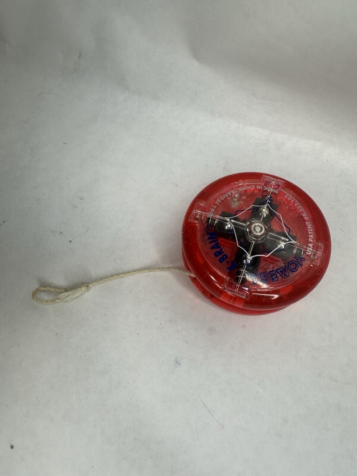 Yomega X-Brain Yo-Yo Auto Return Red Translucent Vintage Collectible Skill Toy