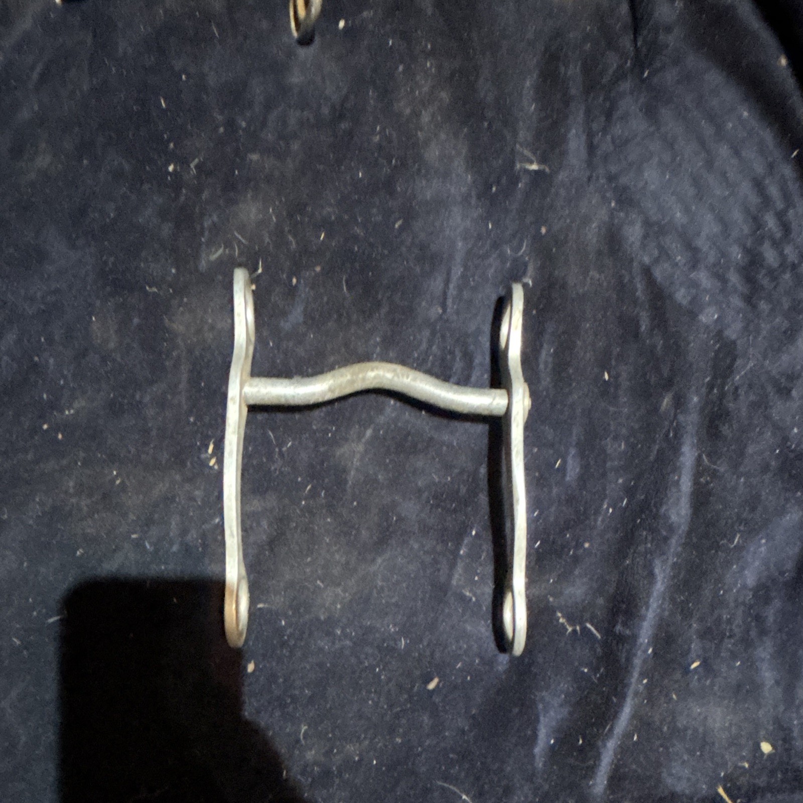 Western Style Horse Bit - Metal Curved Shank Western Horse Bit