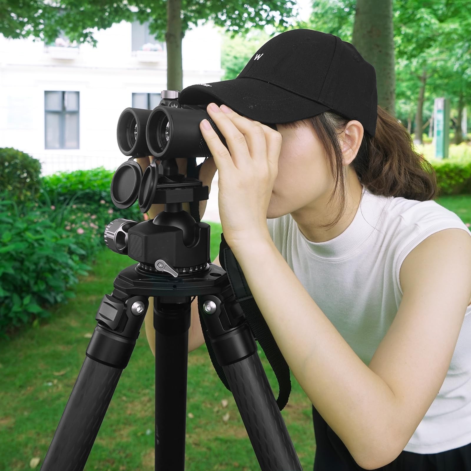Quick Release Binocular Tripod Adapter, 1/4-20 Thread, T6061 Aluminum, Arca Comp
