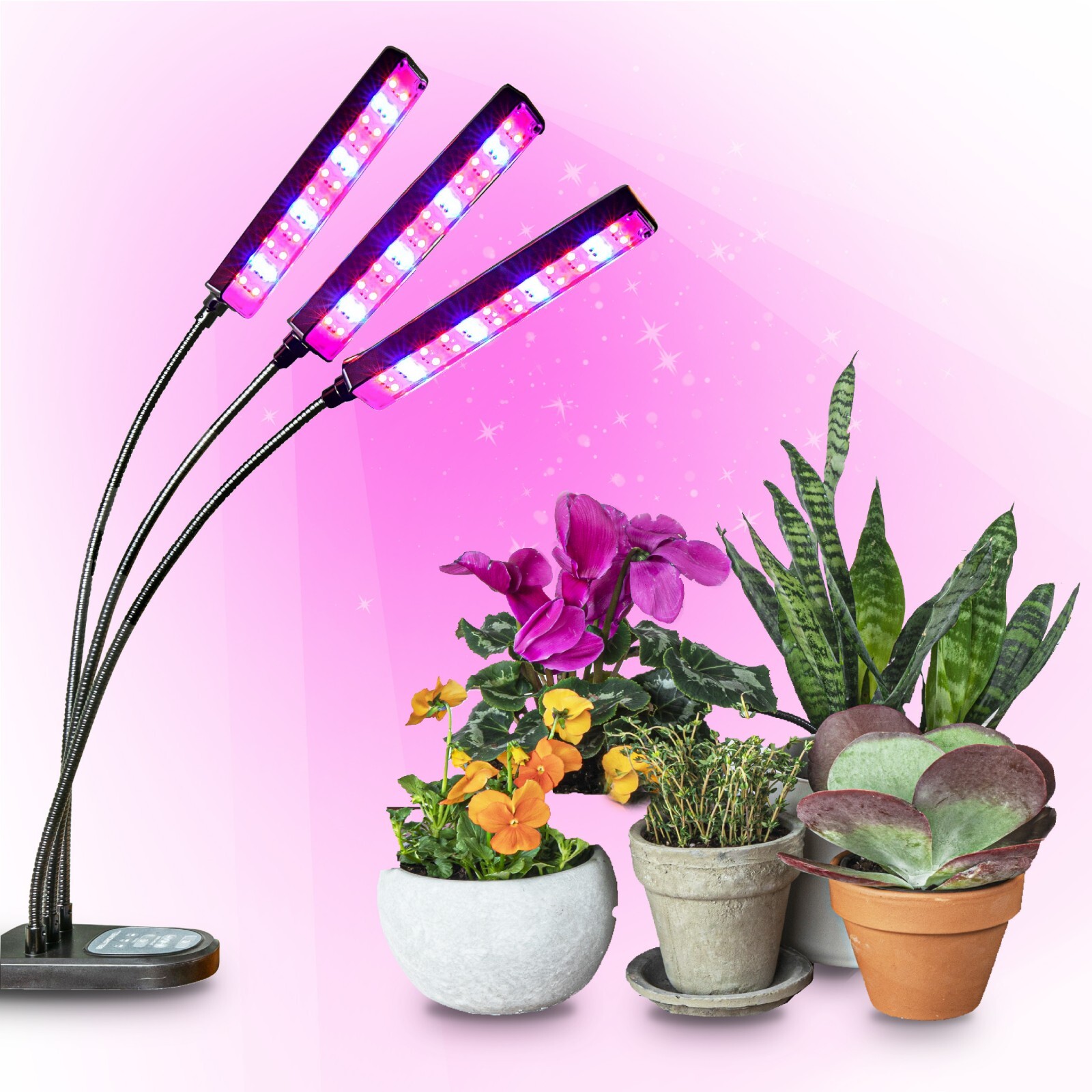 Bell + Howell Bionic Grow LED Indoor Grow Light With 3 Adjustable Head Lights
