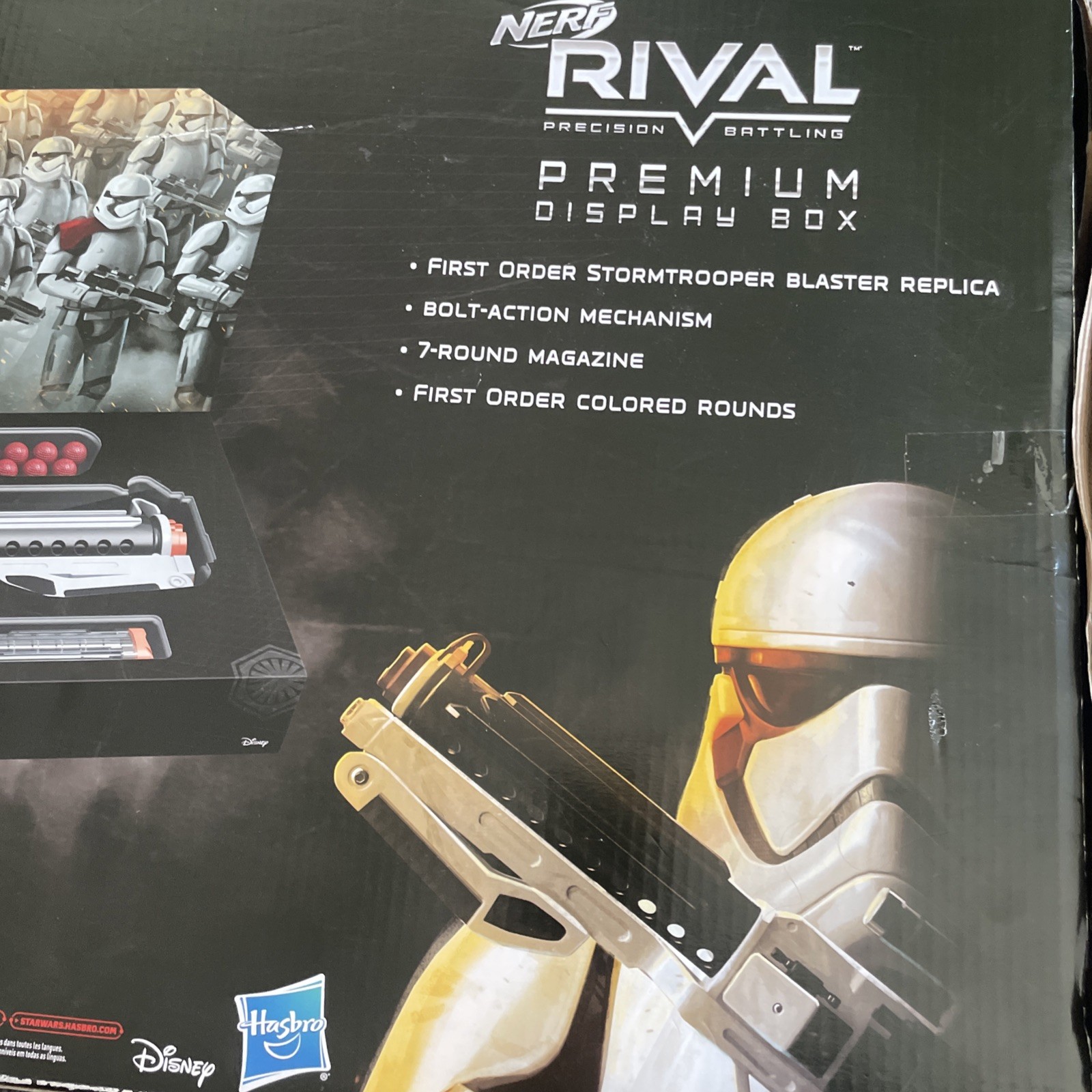 NERF RIVAL STAR WARS First Order Stormtrooper Blaster Gun In Display Box