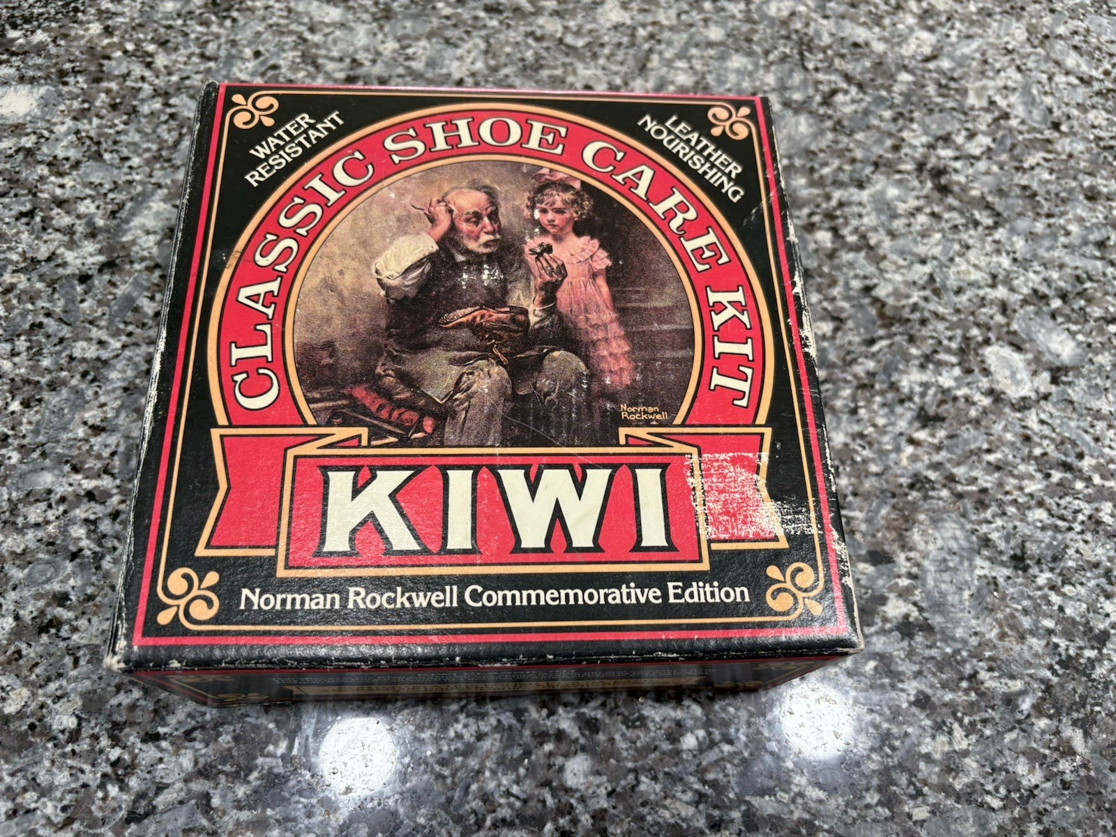 Vintage Kiwi Classic Shoe Care Kit Norman Rockwell Commemorative Edition Tin