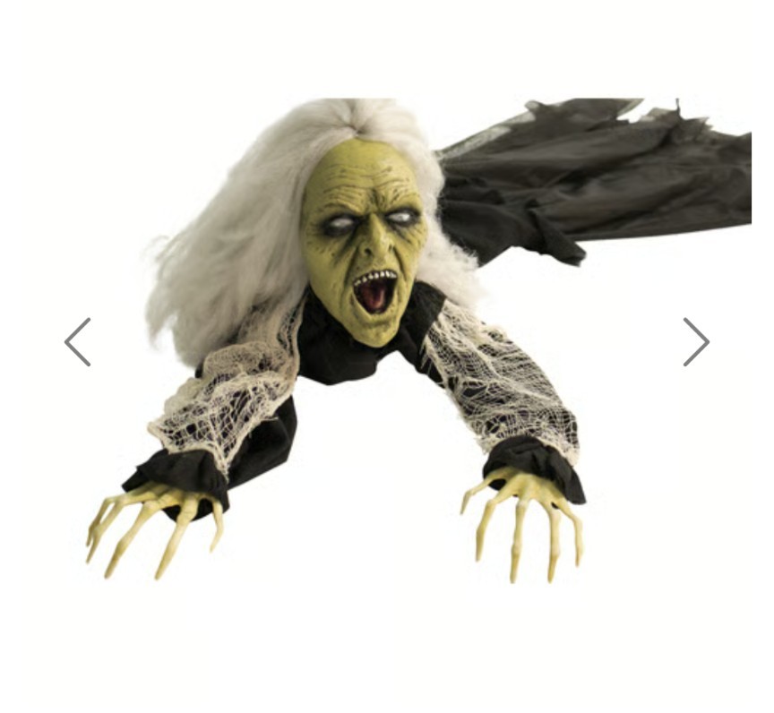 Haunted Hill Farm Ursula Animated Crawling Halloween Prop Light Up Eyes