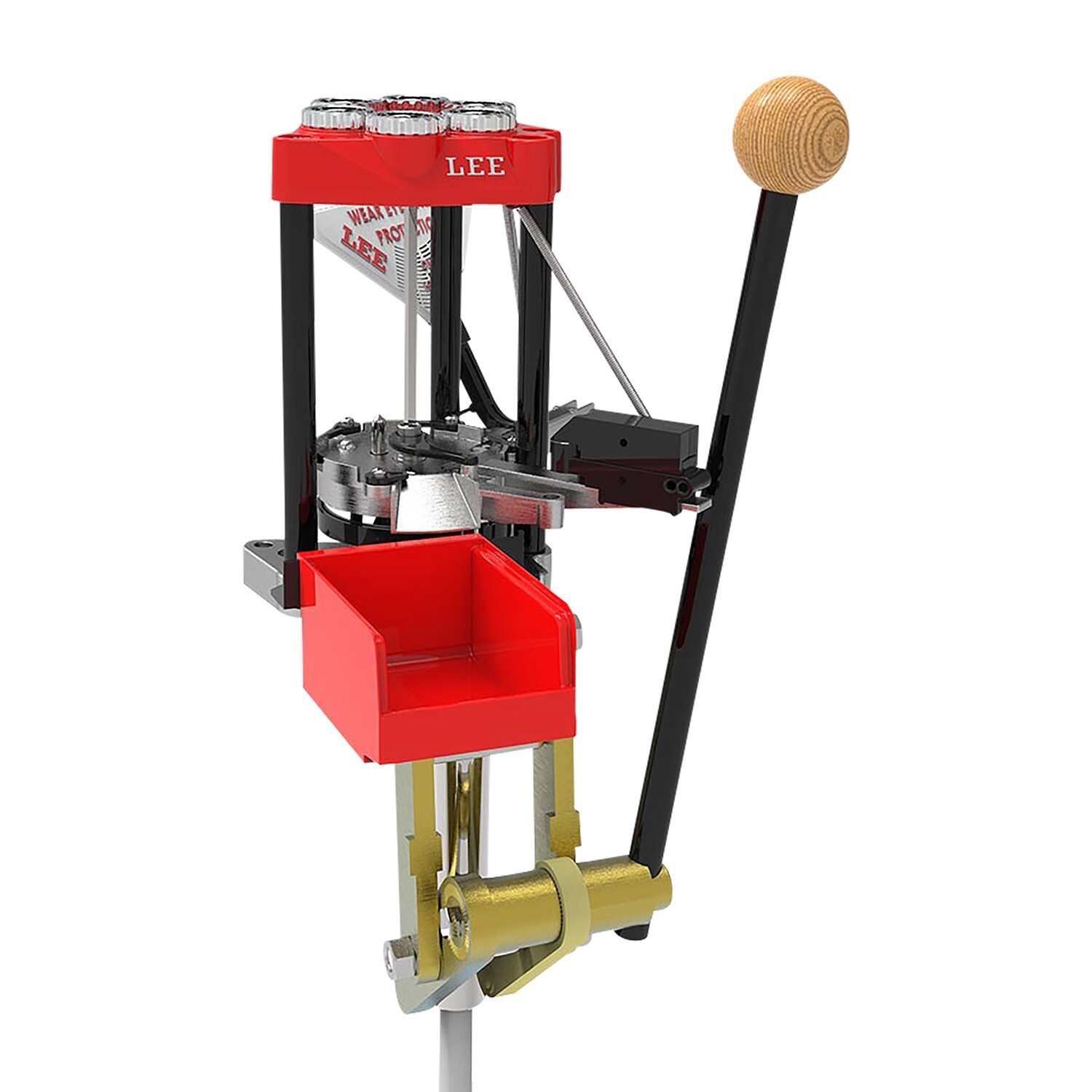 Lee Precision Six Pack Pro Reloading Press, Works w/All Cases, Steel #91823