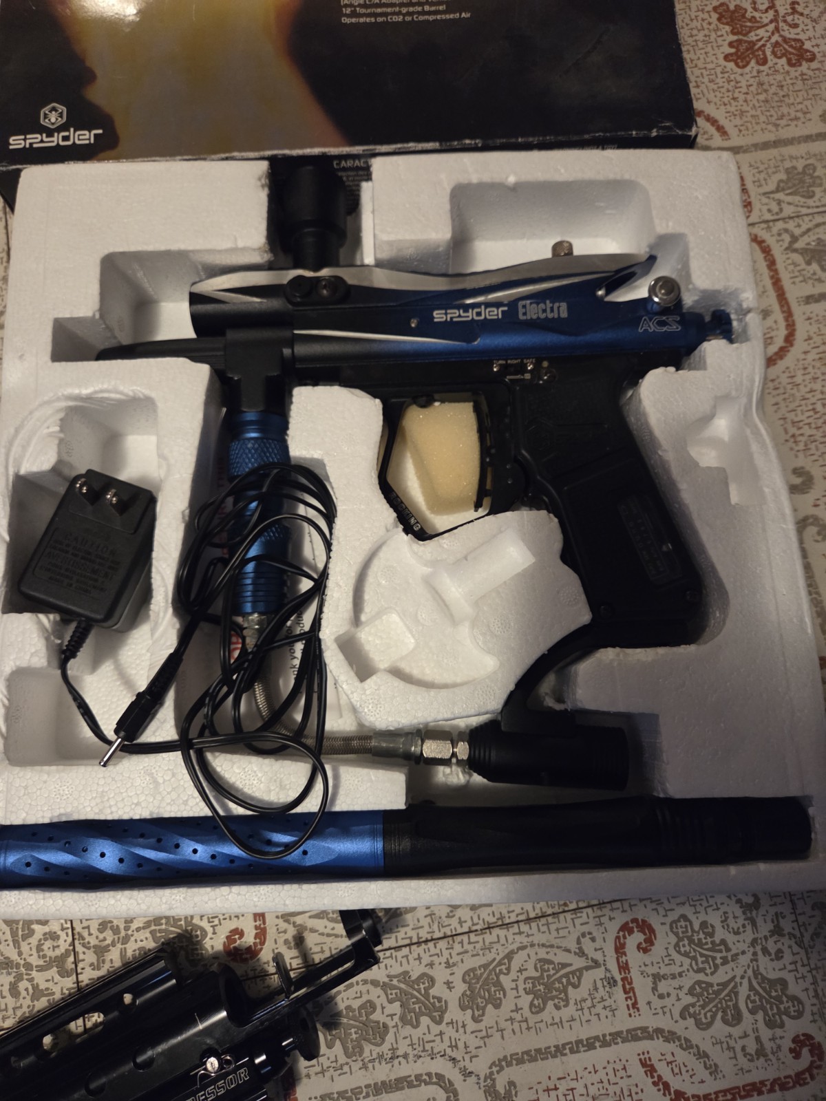 Tippmann 98 Custom Paintball Marker, 2 Spyders As Is Untested