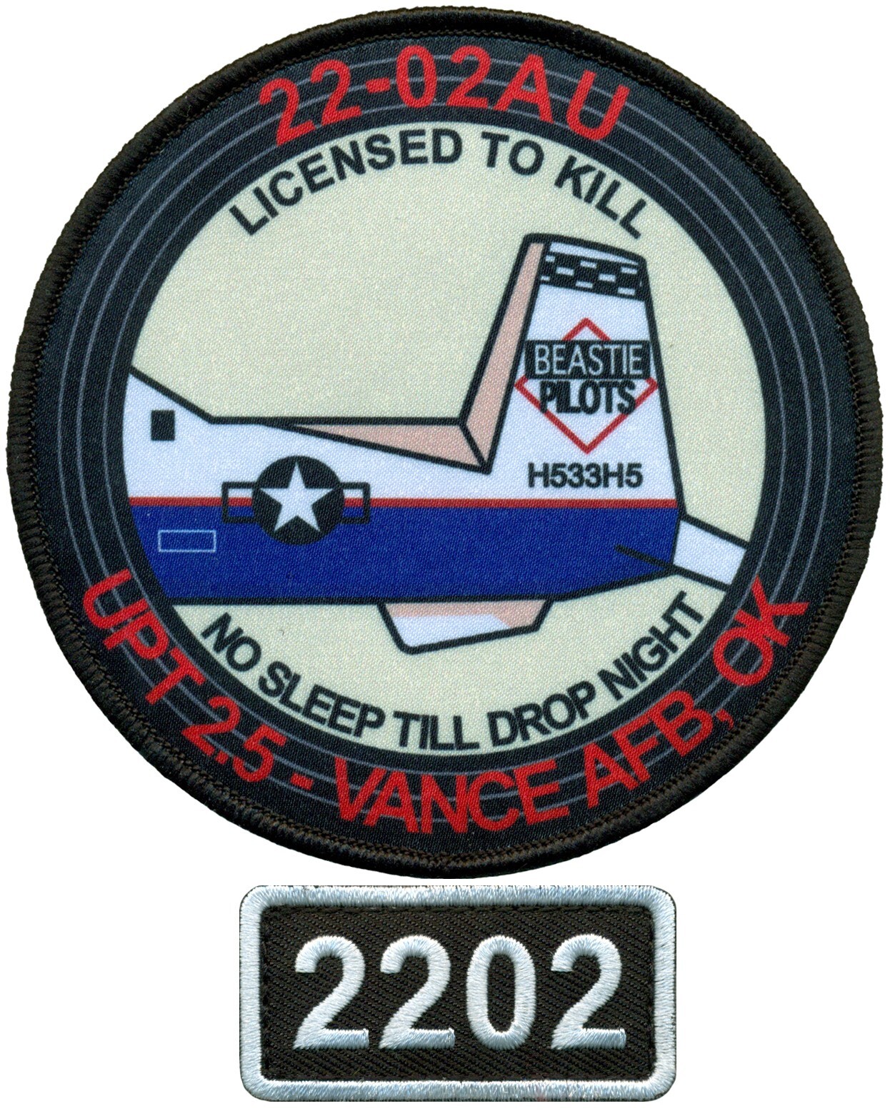 USAF VANCE SPECIALIZED UNDERGRADUATE PILOT TRAINING CLASS 2022-02 PATCH