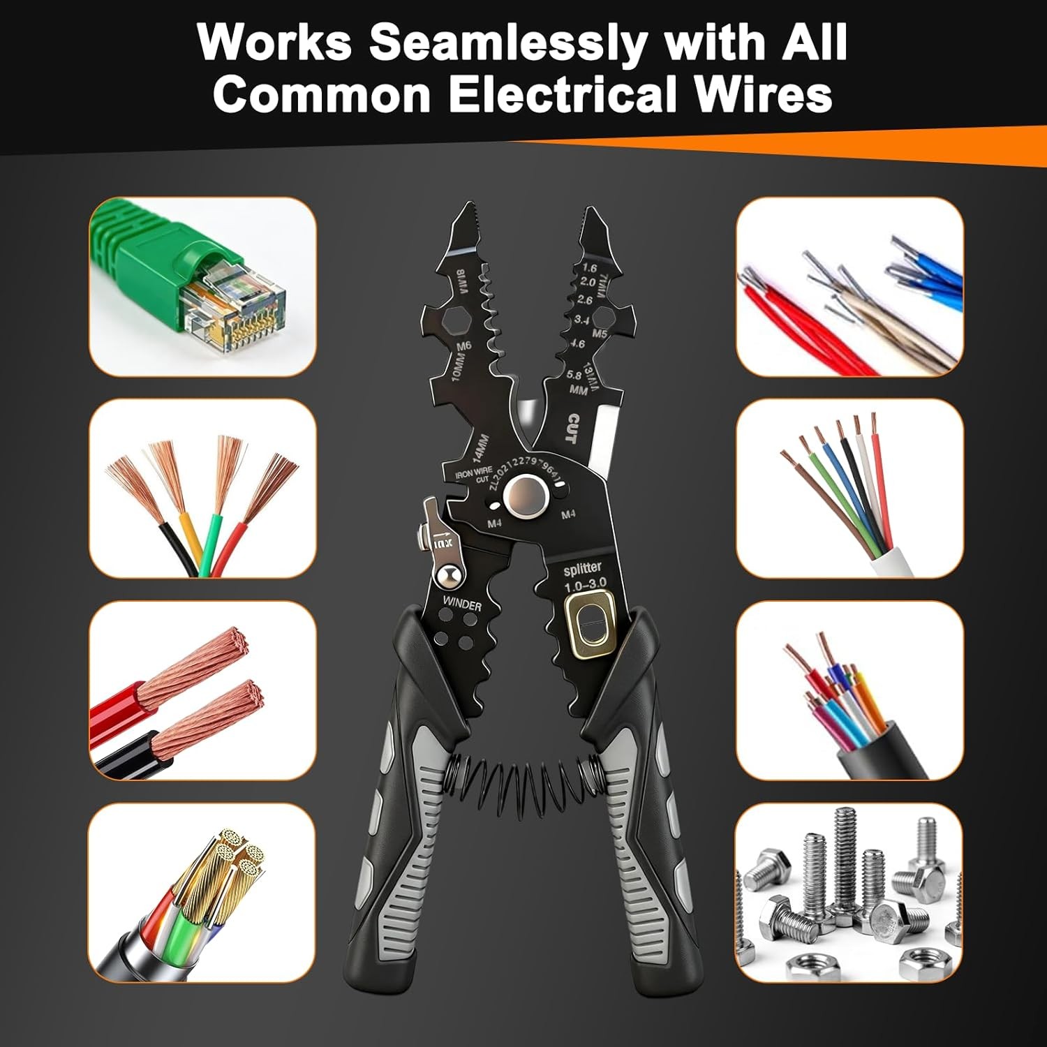 25-in-1 Multifunctional Wire Stripper - Professional Wire Stripper Tool for Cutt