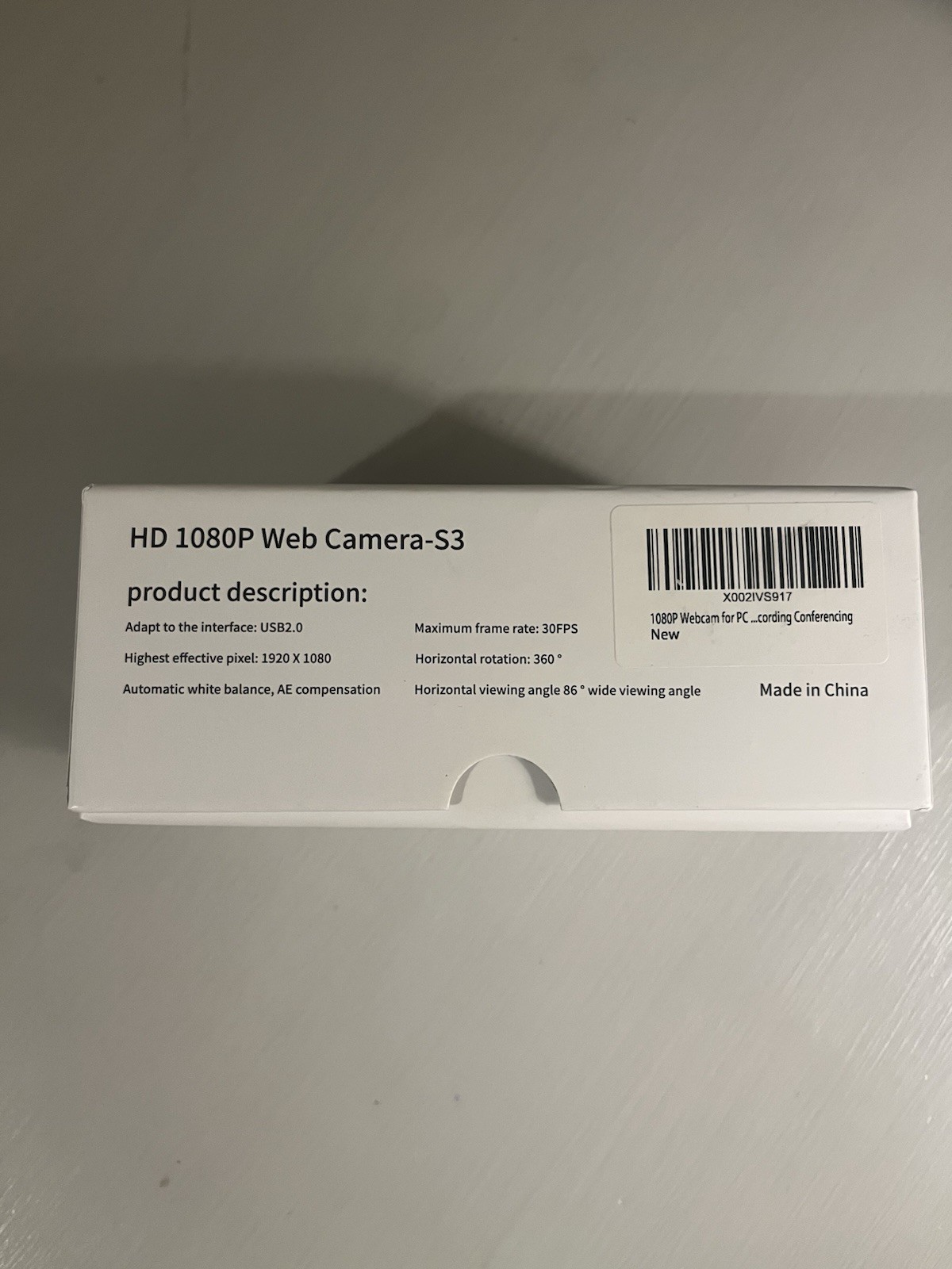 Walfront HD 1080p Web Camera S3 Open Box