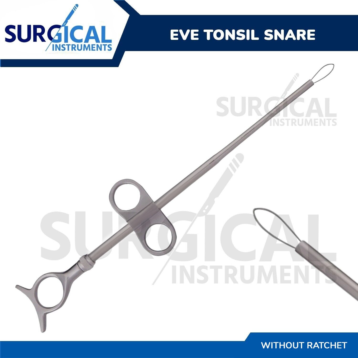 Eve Tonsil Snare Surgical ENT Oral Medical Instruments Without Ratchet German Gr