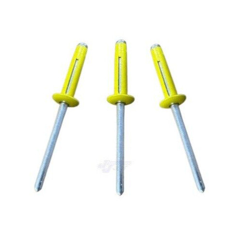 Small Head Yellow 3/16 Exploding Rivets Pop Rivet 250 ct. Tri-Fold Racing