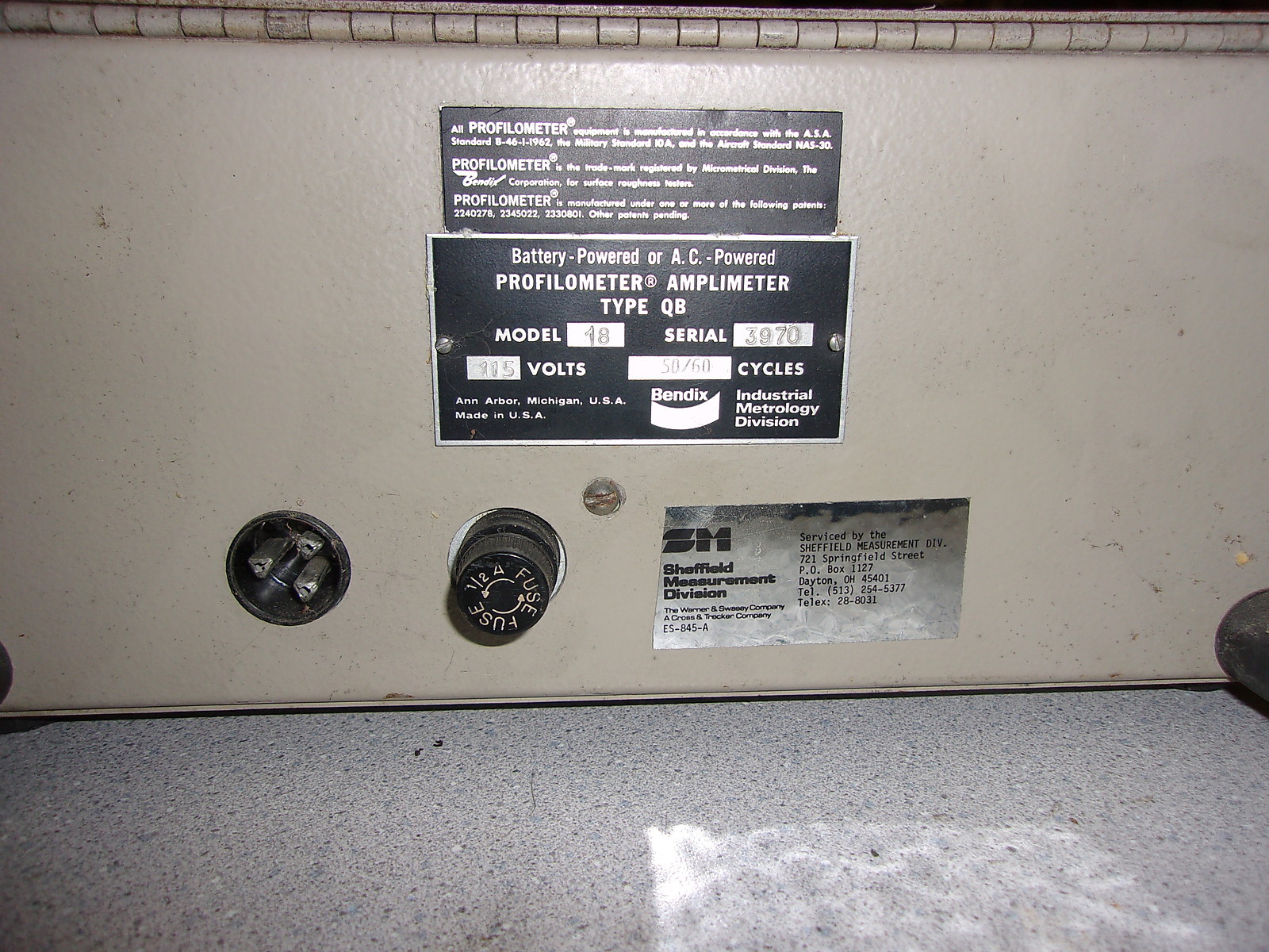 Bendix Profilometer Model 18 *FREE SHIPPING*