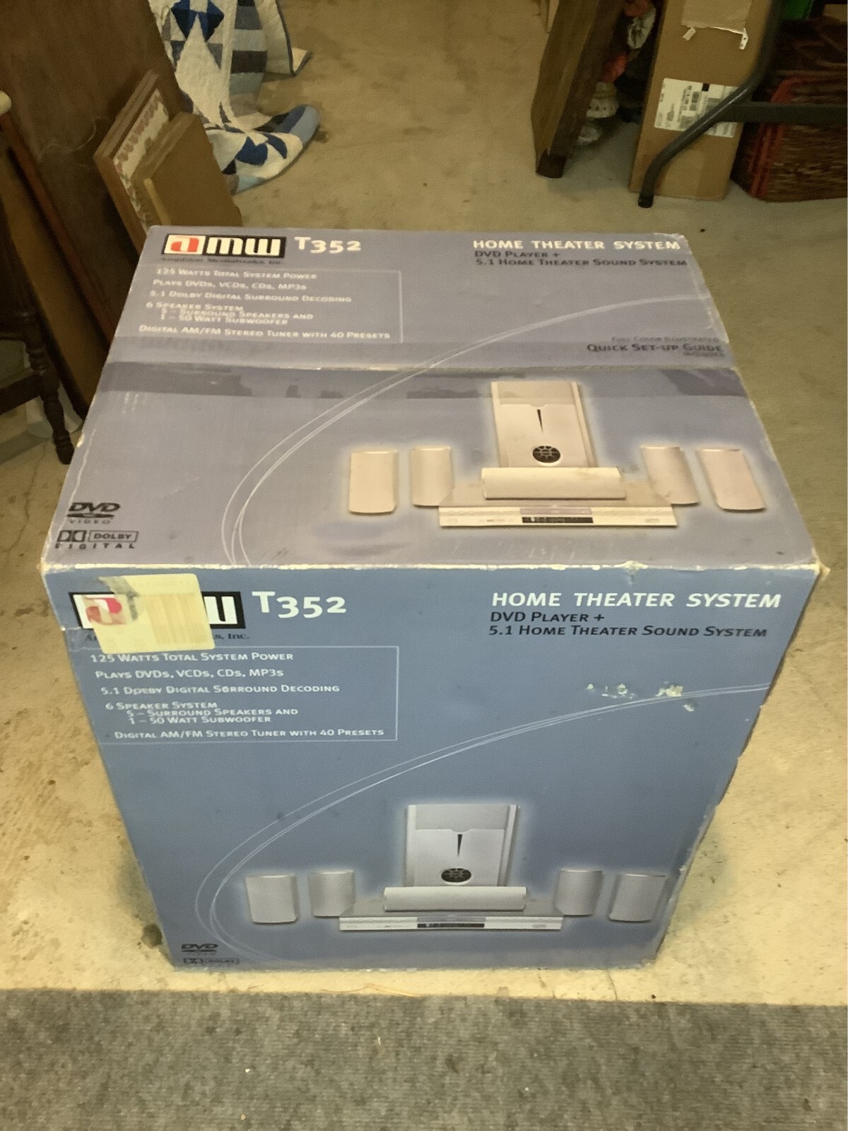AMW T-352 Dolby Digital Home Theater System brand new sealed free shipping