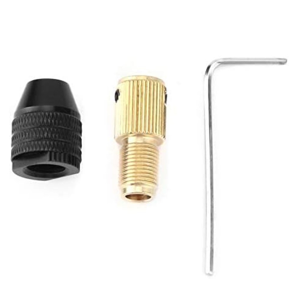 Metal Drill Chuck for Tool Shafts 0 3 to 3 4 Millimeters with Anti Slip Texture