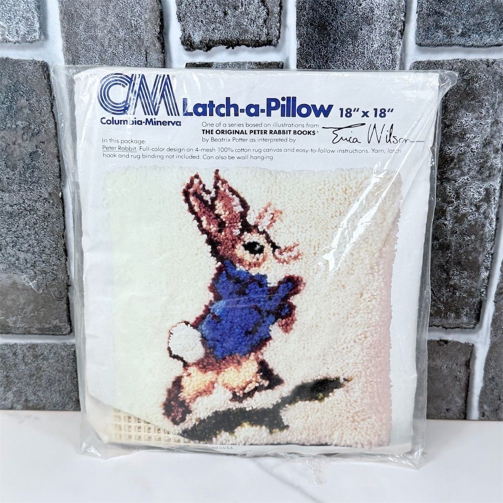 Columbia-Minerva Peter Rabbit Latch-a-Pillow Kit Craft Set