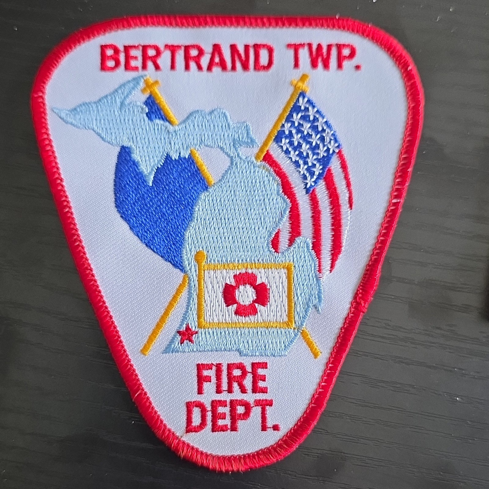 MI - Bertrand Township Fire Department Patch Firefighting Collectible 4"x4.5"