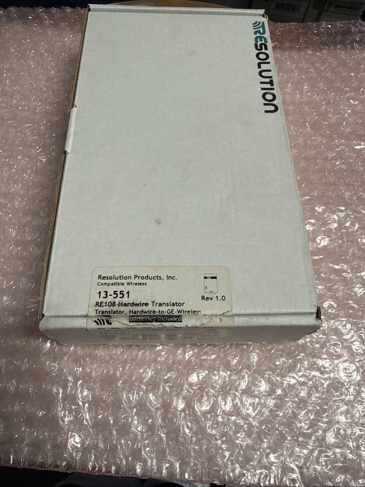 Alula Resolution RE108 Hardwire To Wireless Translator NEW
