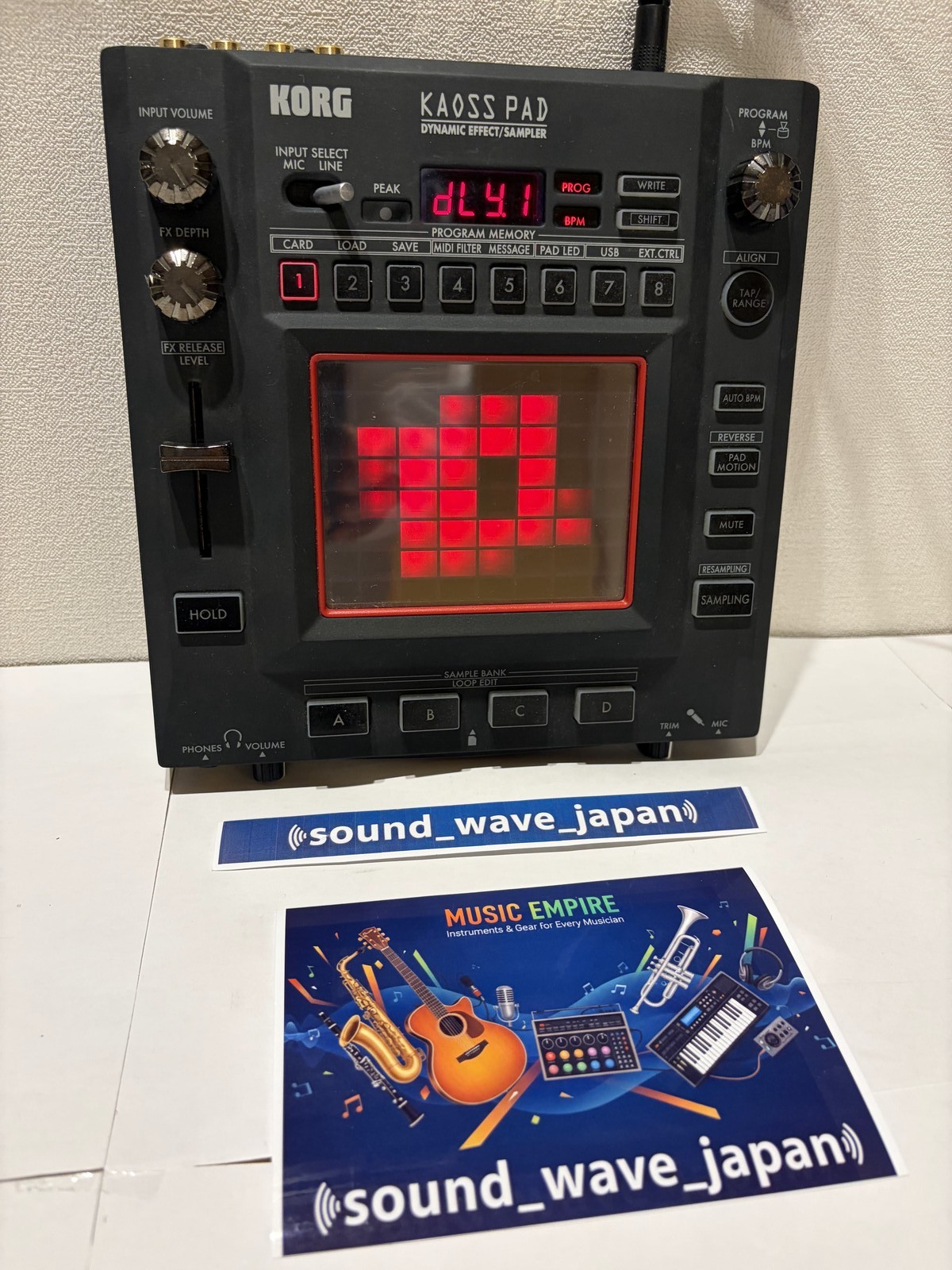 KORG KP3 Kaoss Pad Dynamic Effect Sampler Sequencer Tested Working used Japan