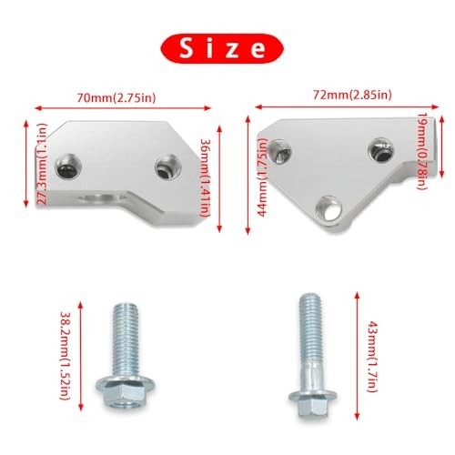 2Pcs Knock Sensor Relocation Bracket Kit for GM LS V8 Engines 1997-2007 - LS1, L