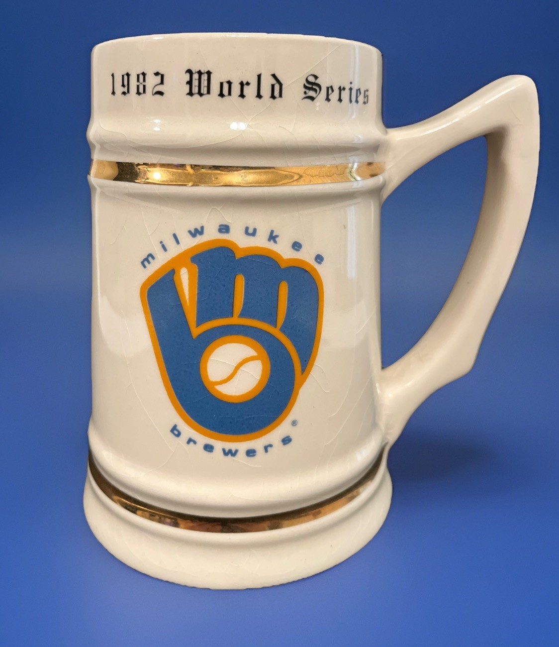 1982 World Series Milwaukee Brewers vs St. Louis Cardinals Ceramic Beer Stein