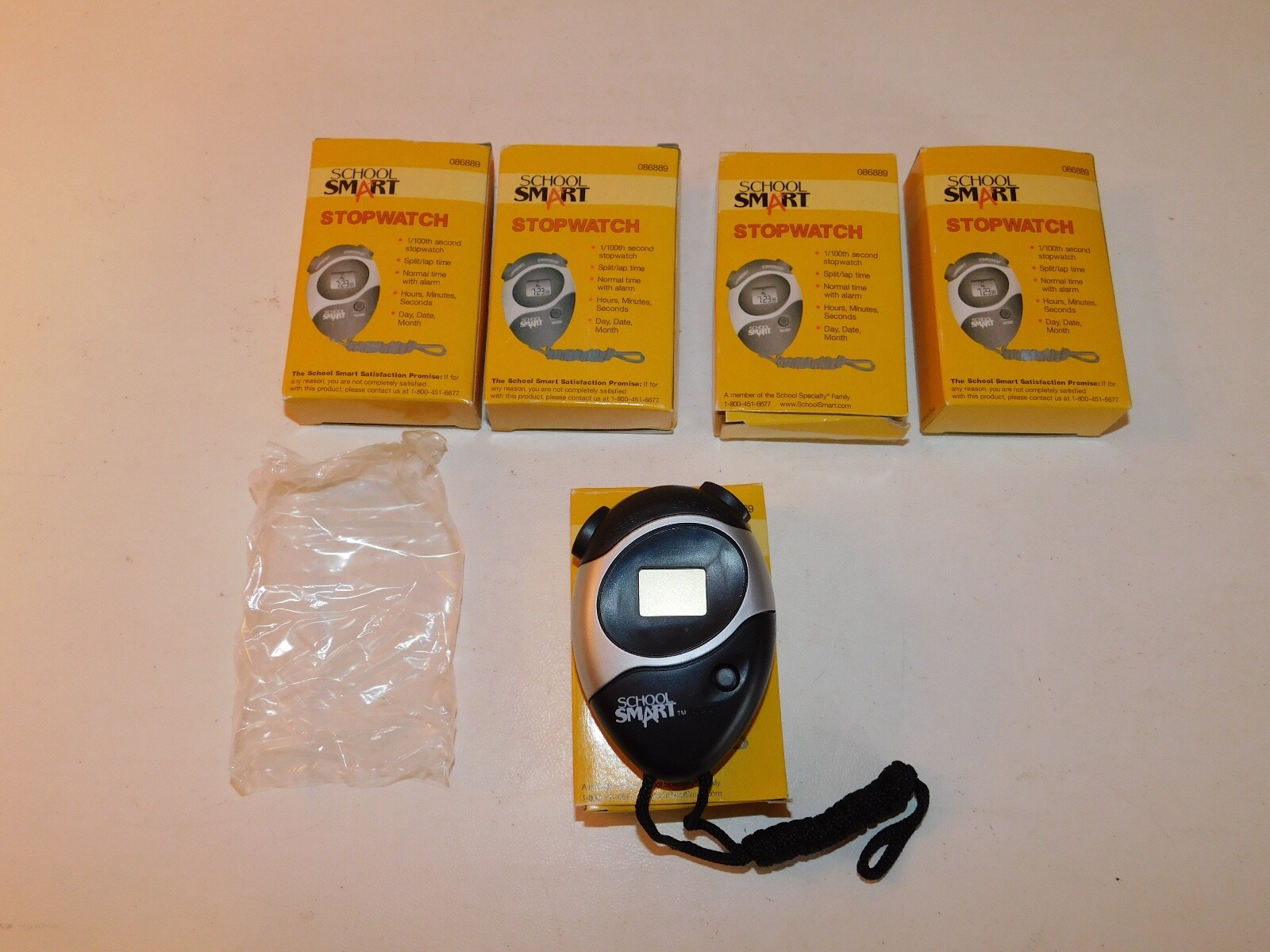 School Smart Stopwatch 086889 New - Lot of 5