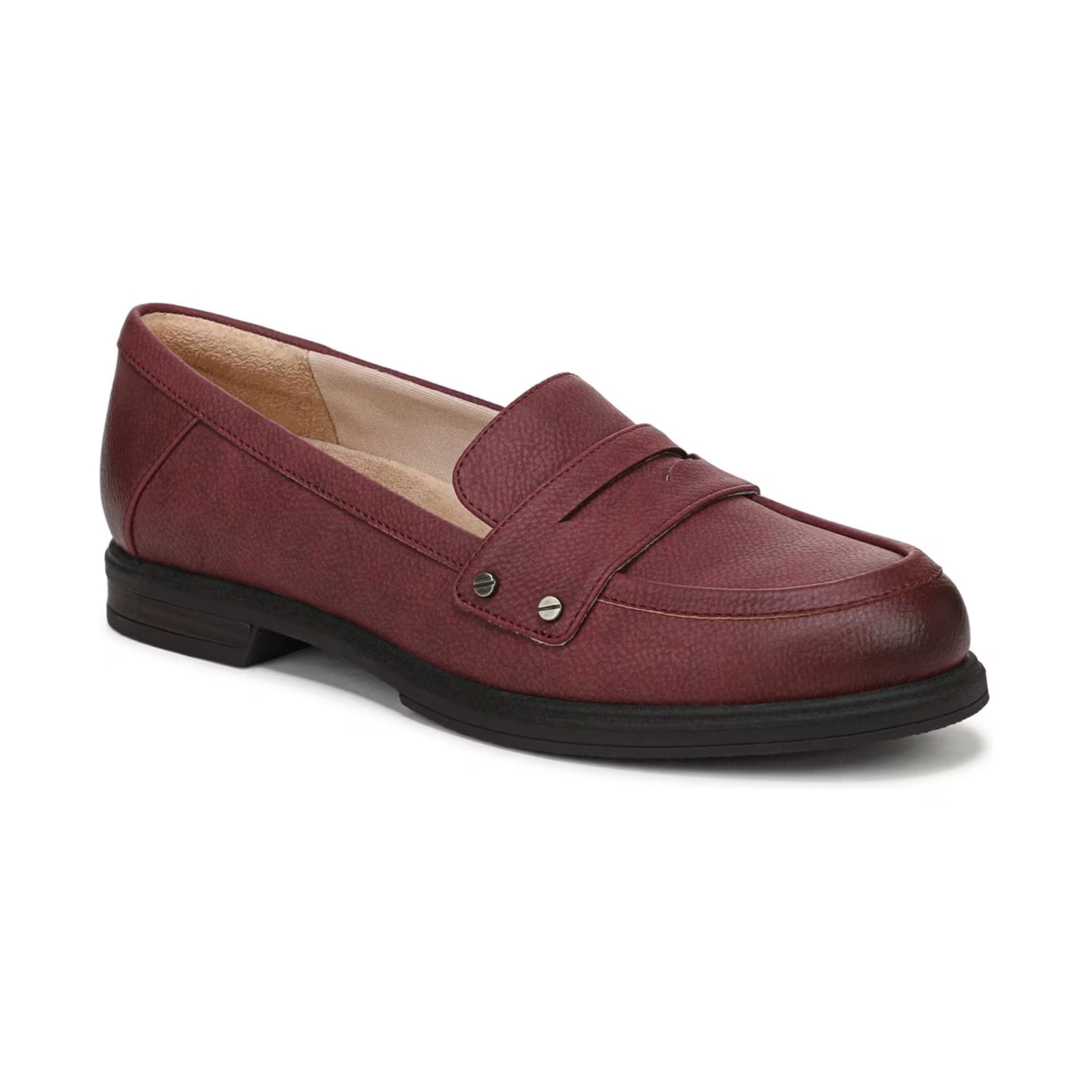 Women's Dr. Scholl's Hello Slip On Penny Loafers Red Faux Leather