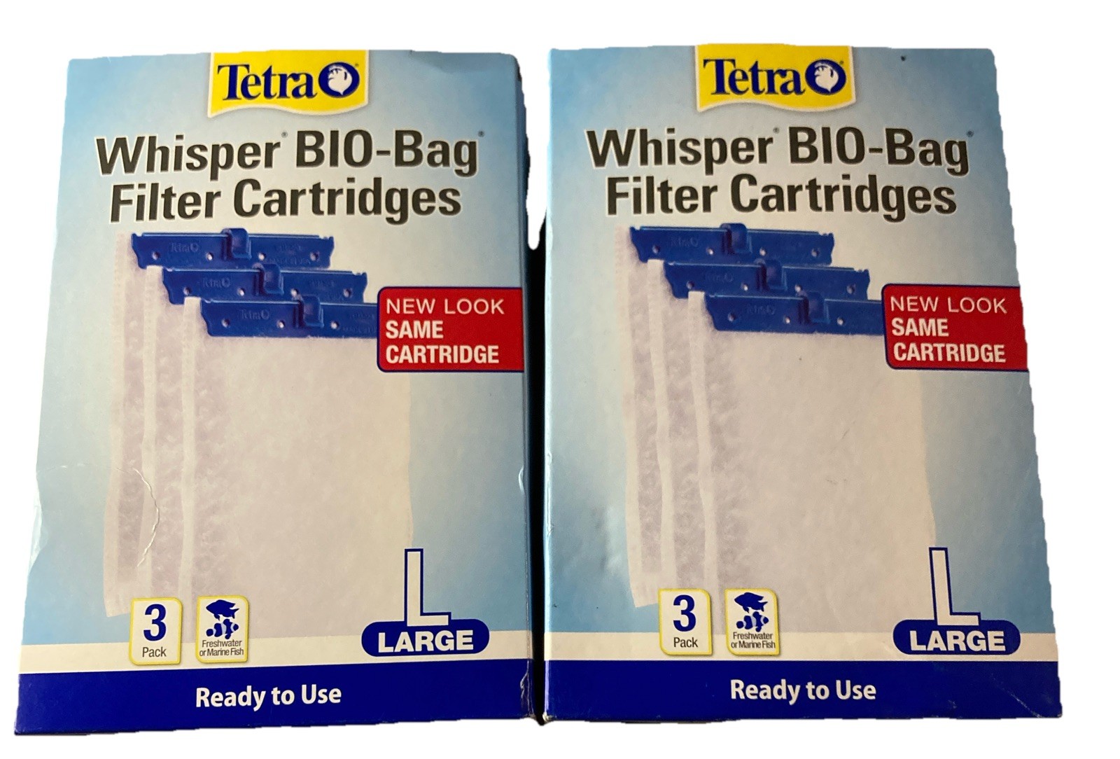 Lot of 2 Boxes New Filter Cartridges Tetra Whisper Bio-Bag  Aquariums Large