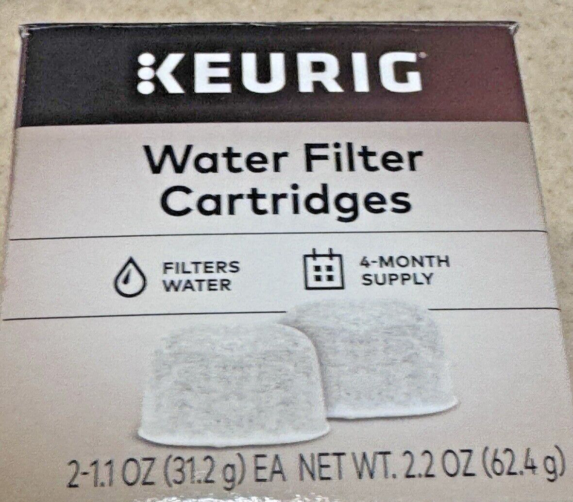 KEURIG Genuine OEM 5084 Water Filter Replacement Cartridges (2-Pack)  BRAND NEW
