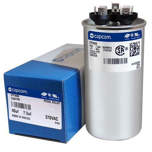 Capcom Capacitor 40/7.5 uf 370 volt Fits Intertherm Nordyne Miller 620888