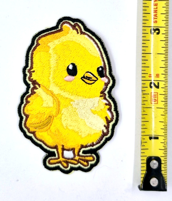 Baby Chick Iron-On Embroidered Small Patch 2" X 3"
