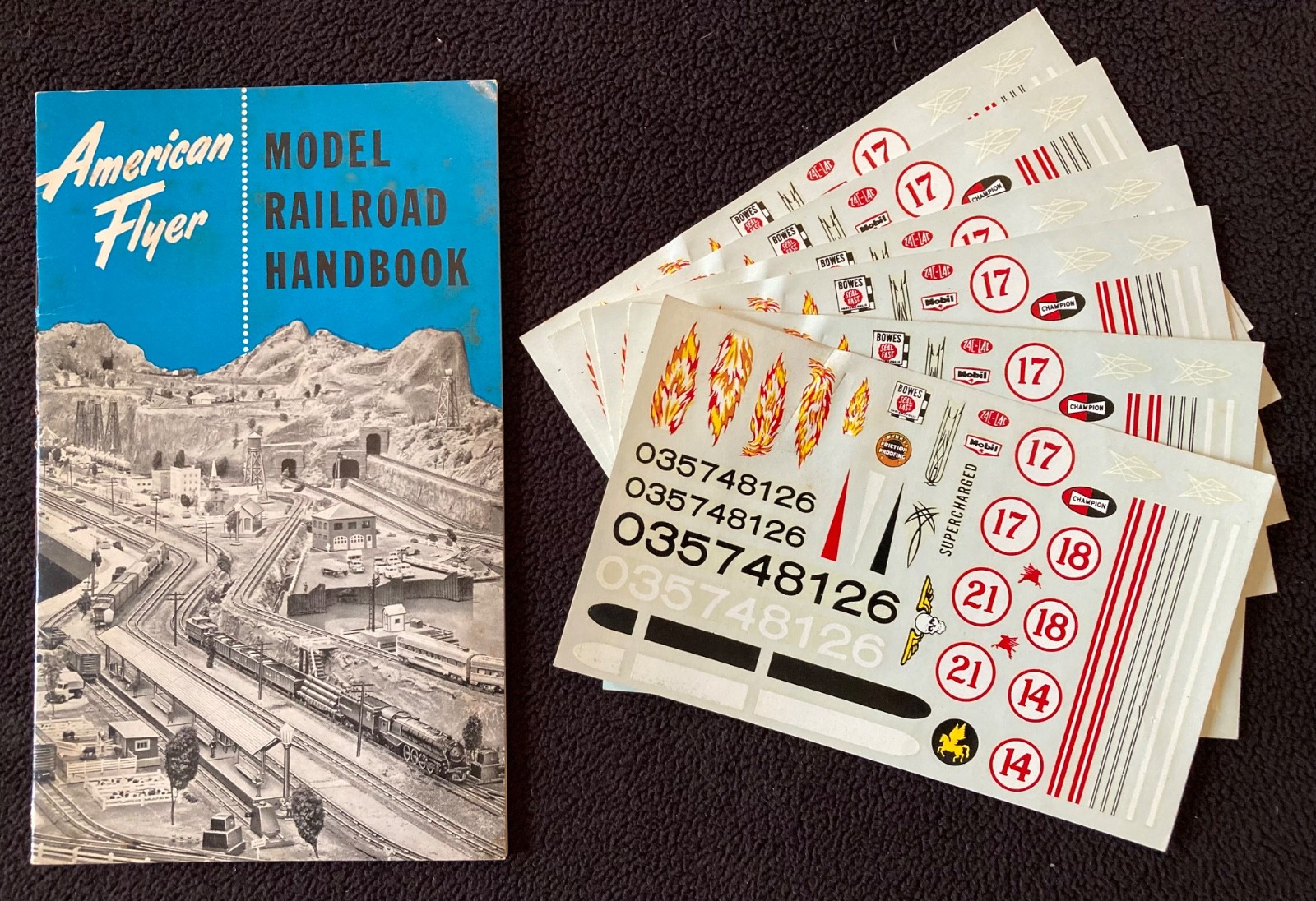 America Flyer Model Railroad Handbook VTG 1952 A.C.Gilbert Company w/ STICKERS!