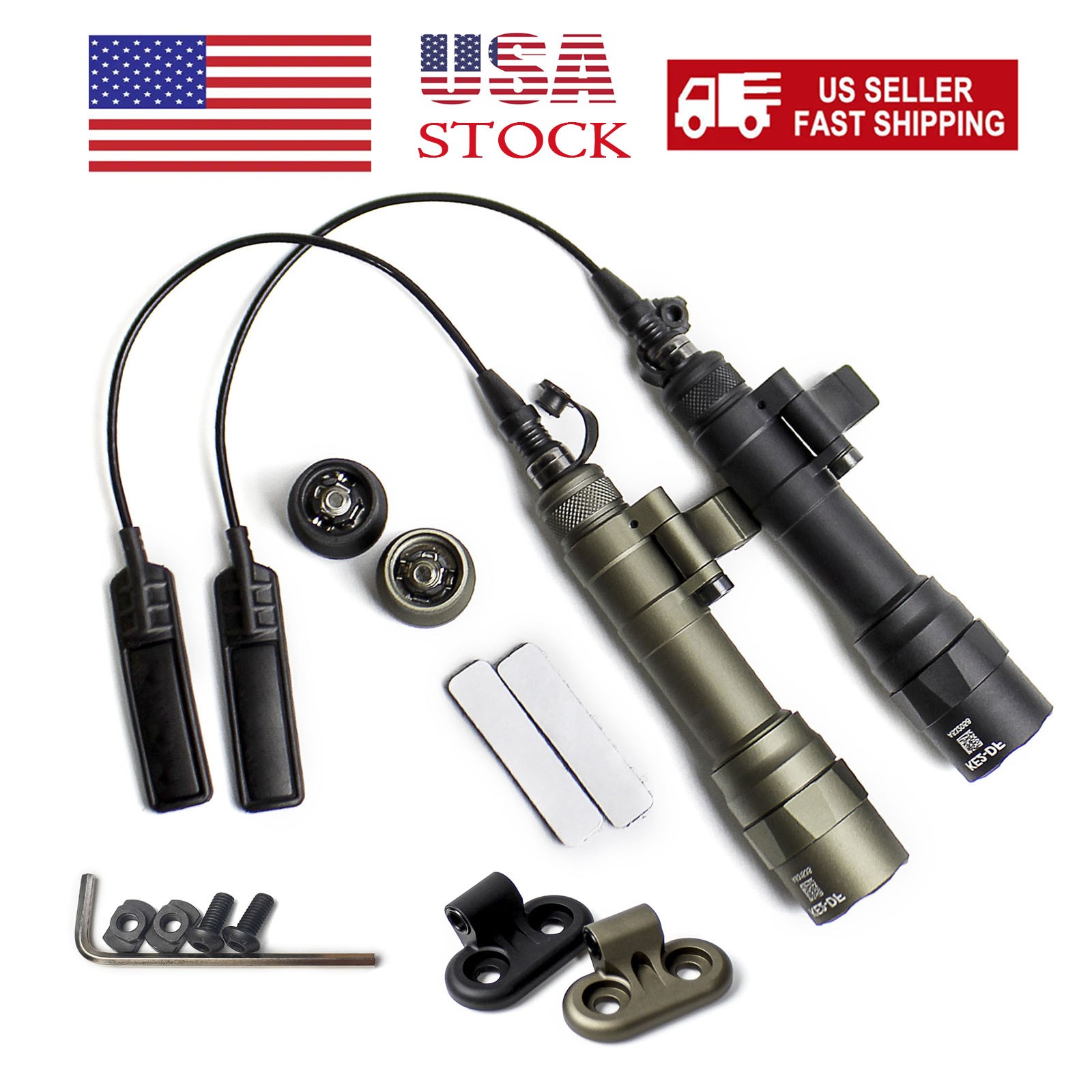 Tactical M640DF DUAL FUEL M640 DF 1200LM LED Weapon Flashlight -Mlok / 20mm Rail