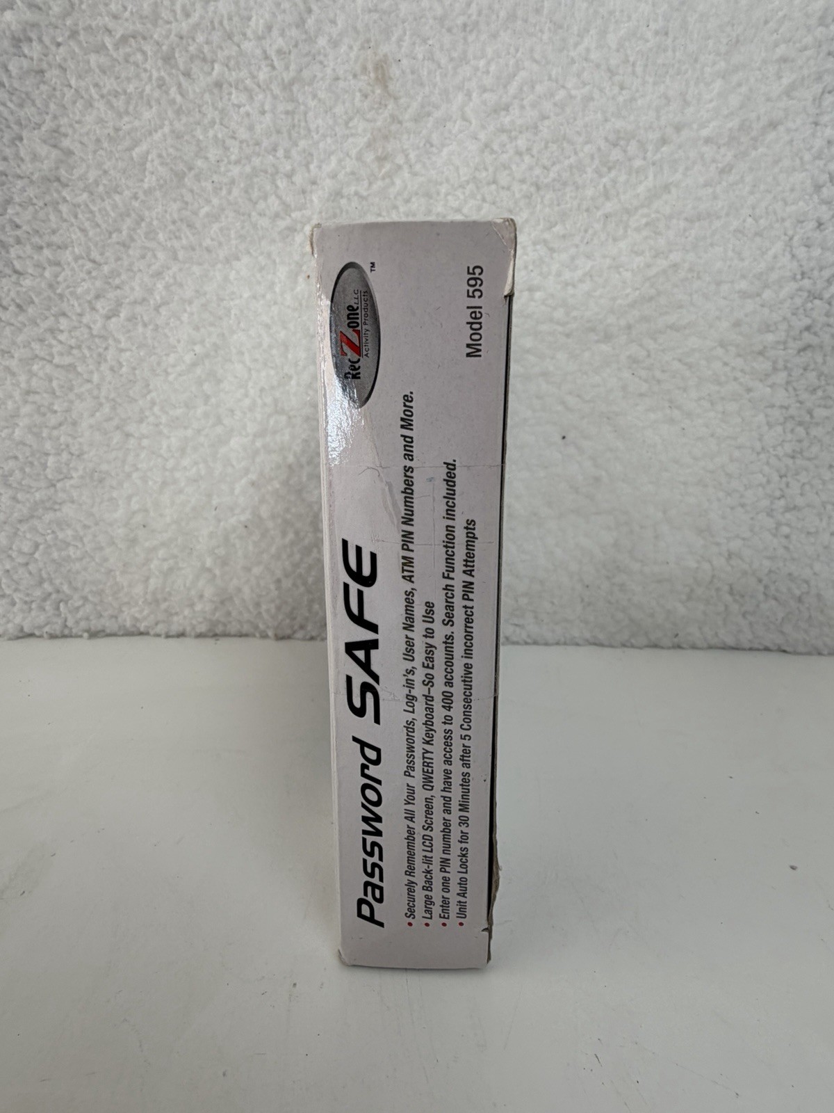 RecZone Password Safe Model 595 Digital Organizer Vault Stores Logins Securely