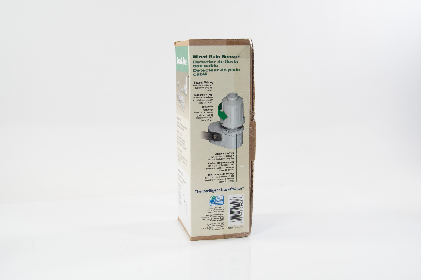 Rain Bird Wired Rain Sensor CPRSDBEX - 25ft UV Resistant Wiring Mounting Bracket