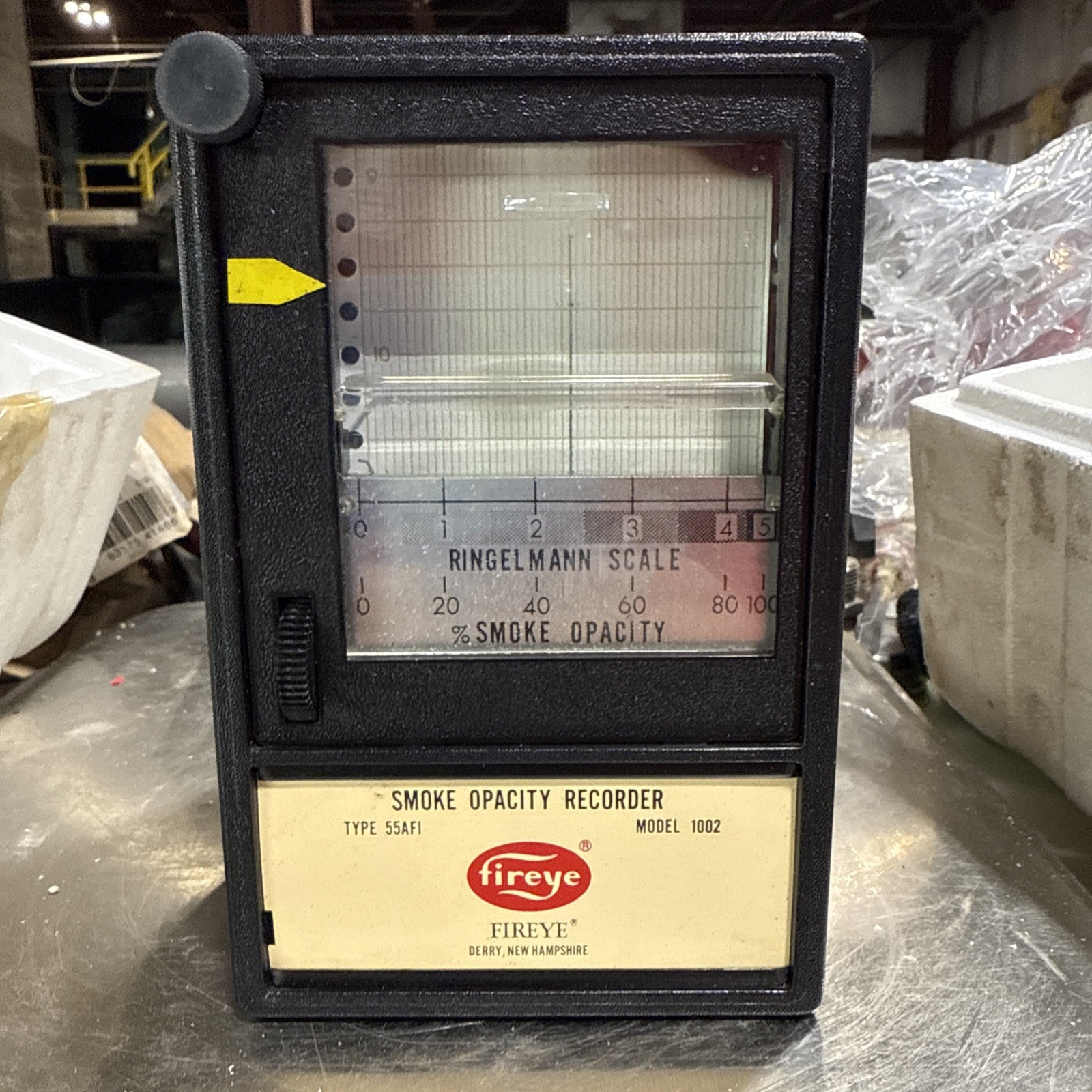 Fireye 55AF1 Model 1002 Smoke Opacity Recorder 120V 60Hz +. Factory Refurbished