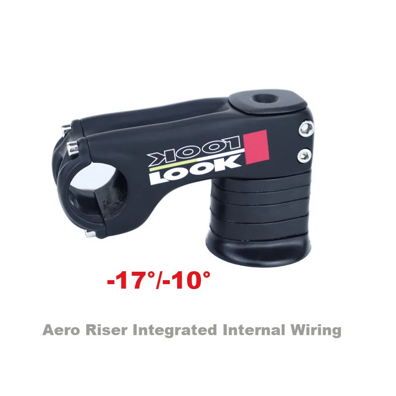 Full Carbon Stem -17/-10 Degree Race Road Bike Integrated Stem Internal Wiring