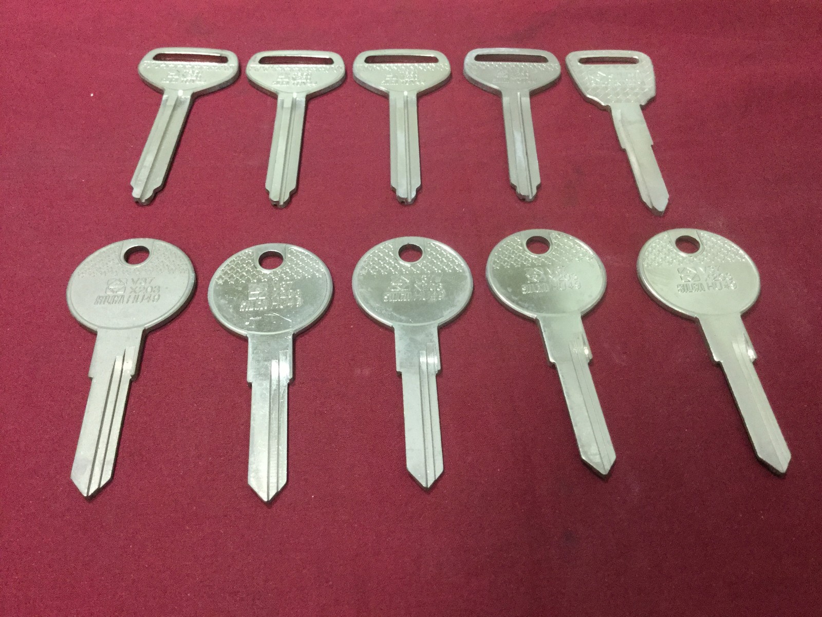 Honda, Toyota & Volkswagen by Silica Auto Key Blanks, Set of 10 - Locksmith