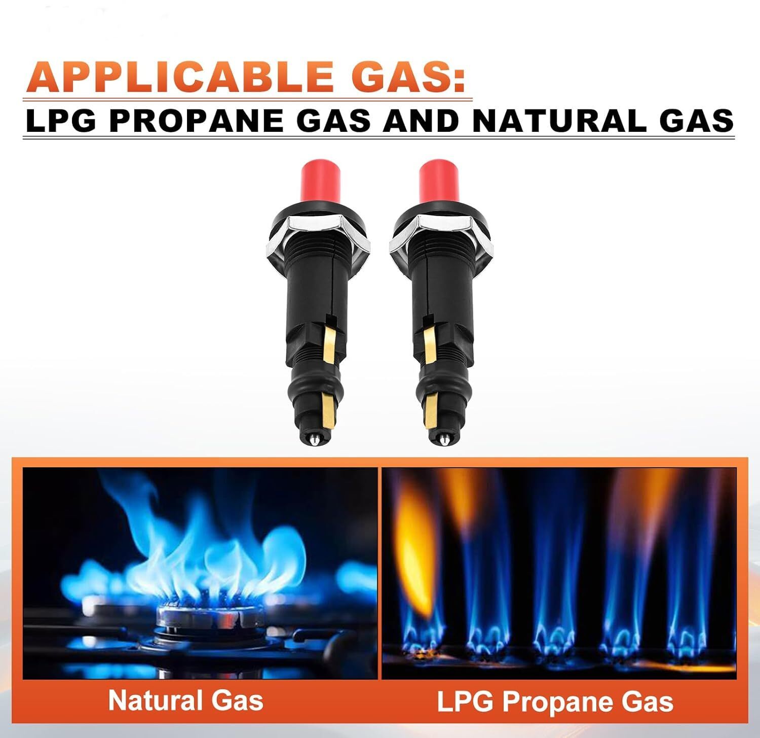 2pack Piezo Spark Ignition Potato Cannon Igniter Push Button BBQ Grill Igniter