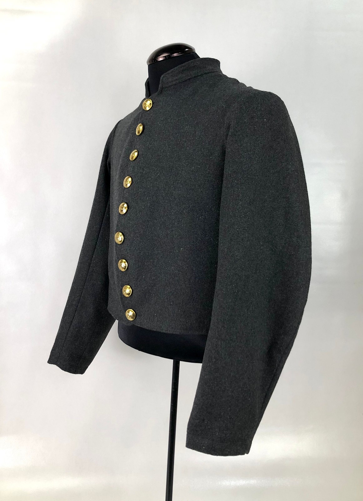 Confederate Richmond Depot Type 3 Jacket of Charcoal Grey Size 48
