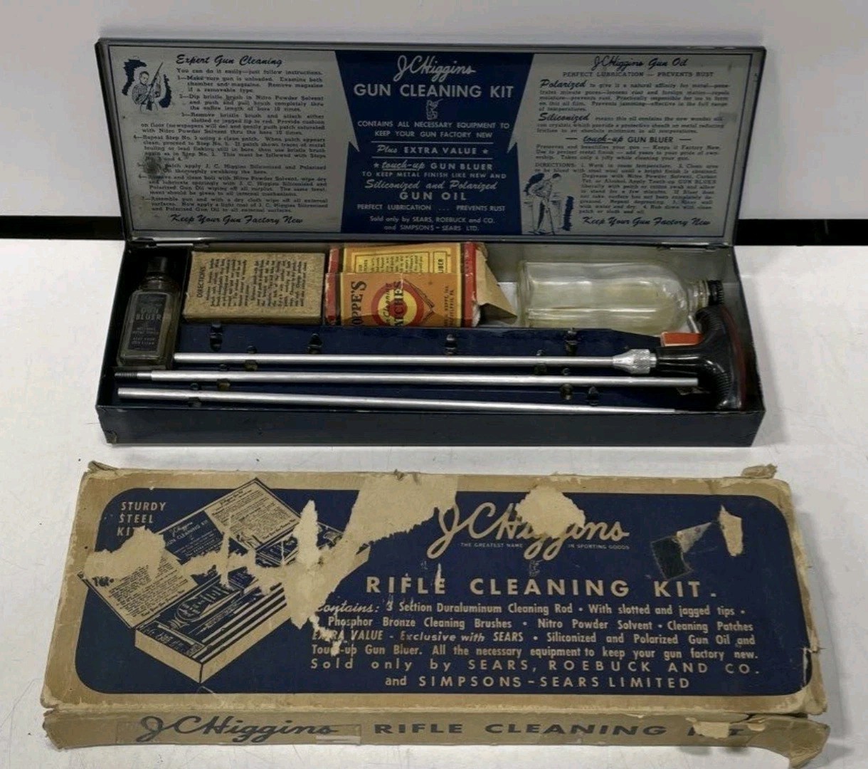 JC HIGGINS SHOTGUN CLEANING KIT NO.710 SOLD ONLY SEARS & ROEBUCK CO.