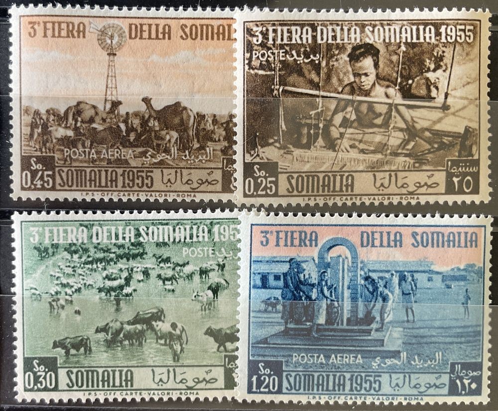 ITALIAN SOMALIA 1955 312-315 ** MNH FLAWLESS SET (06995