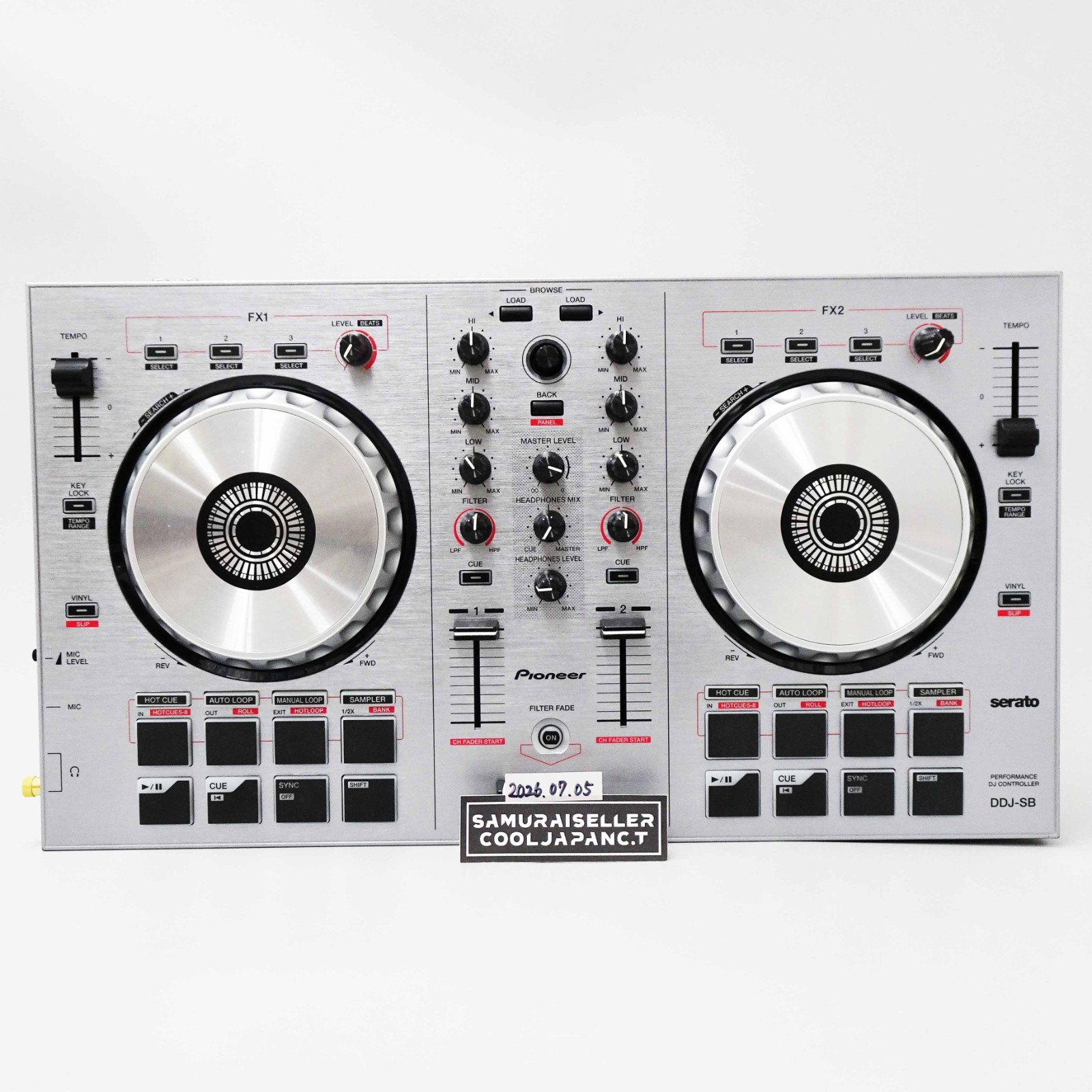 Pioneer DDJ-SB Limited Silver DJ Controller 2-Channel DDJSB DDJ-SB-S Japan Used