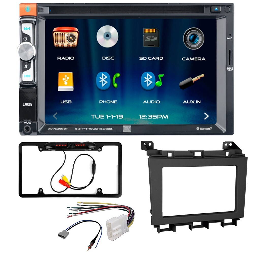 For Nissan 2009-2014 Maxima XDVD269BT  Bluetooth Car Stereo Double DIN Kit + Cam