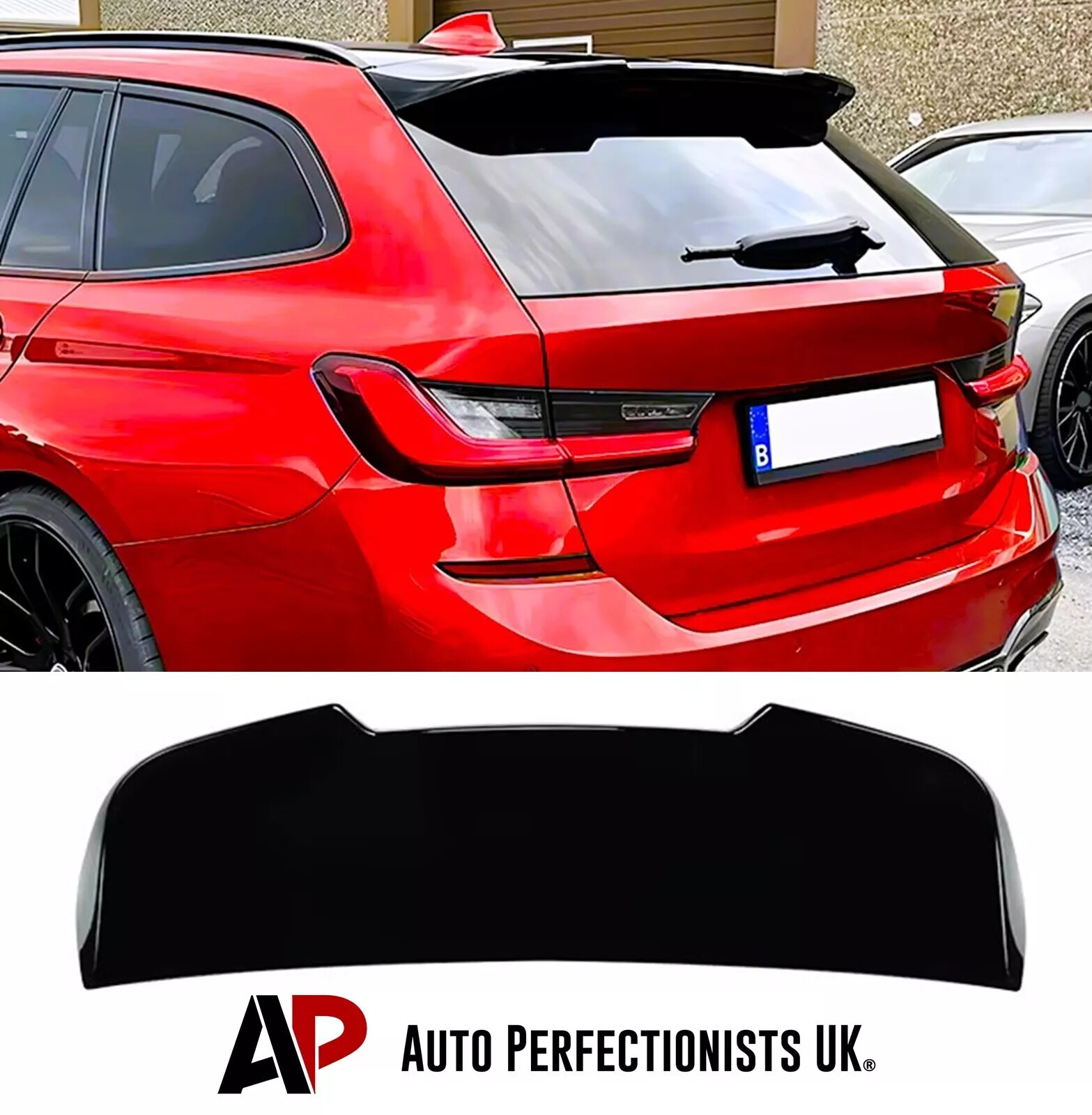 For BMW 3 Series Estate G21 Wagon Gloss Black Roof Spoiler Wing Lip Body