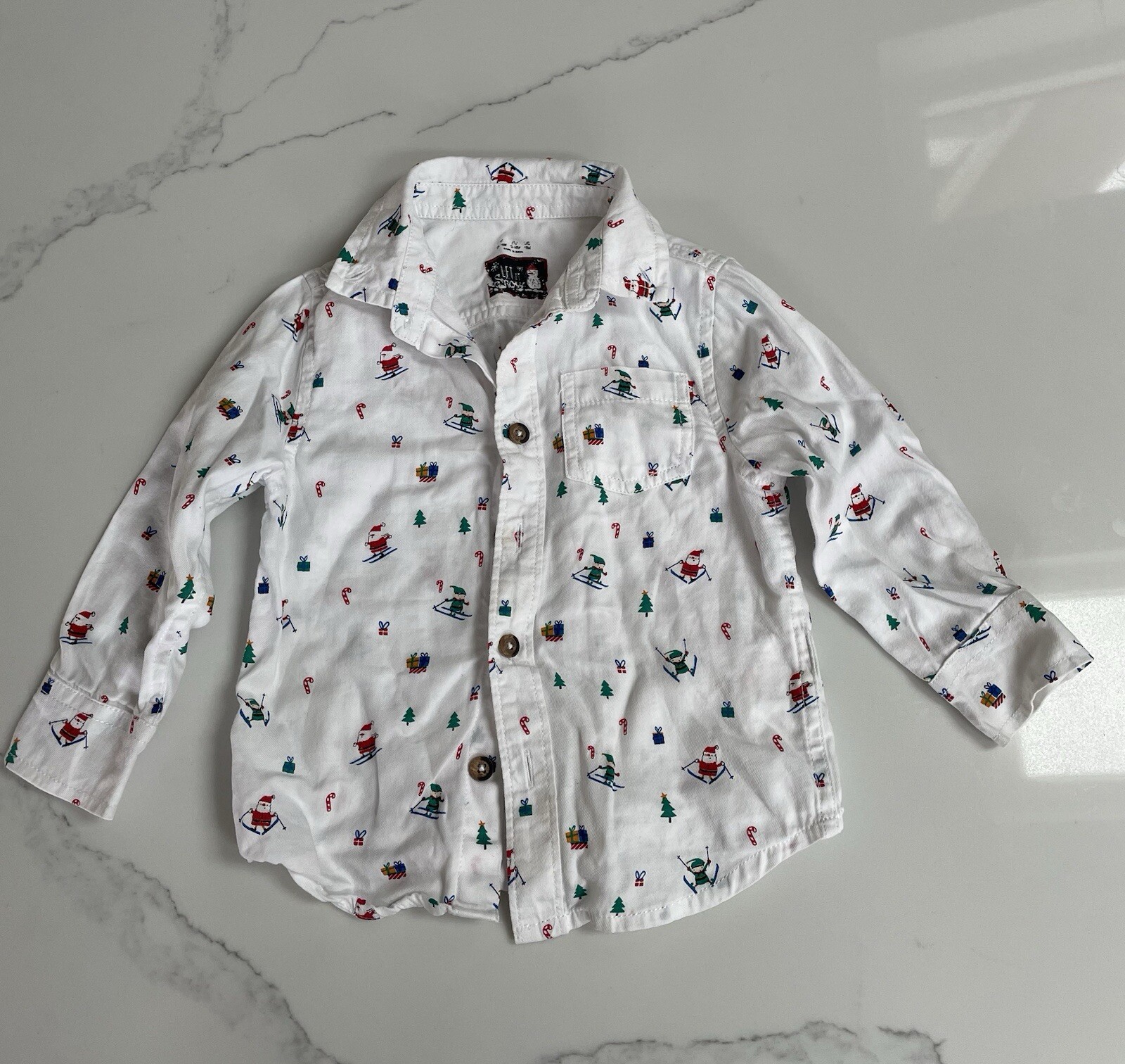 Christmas Shirt 12-18m. Long sleeves.